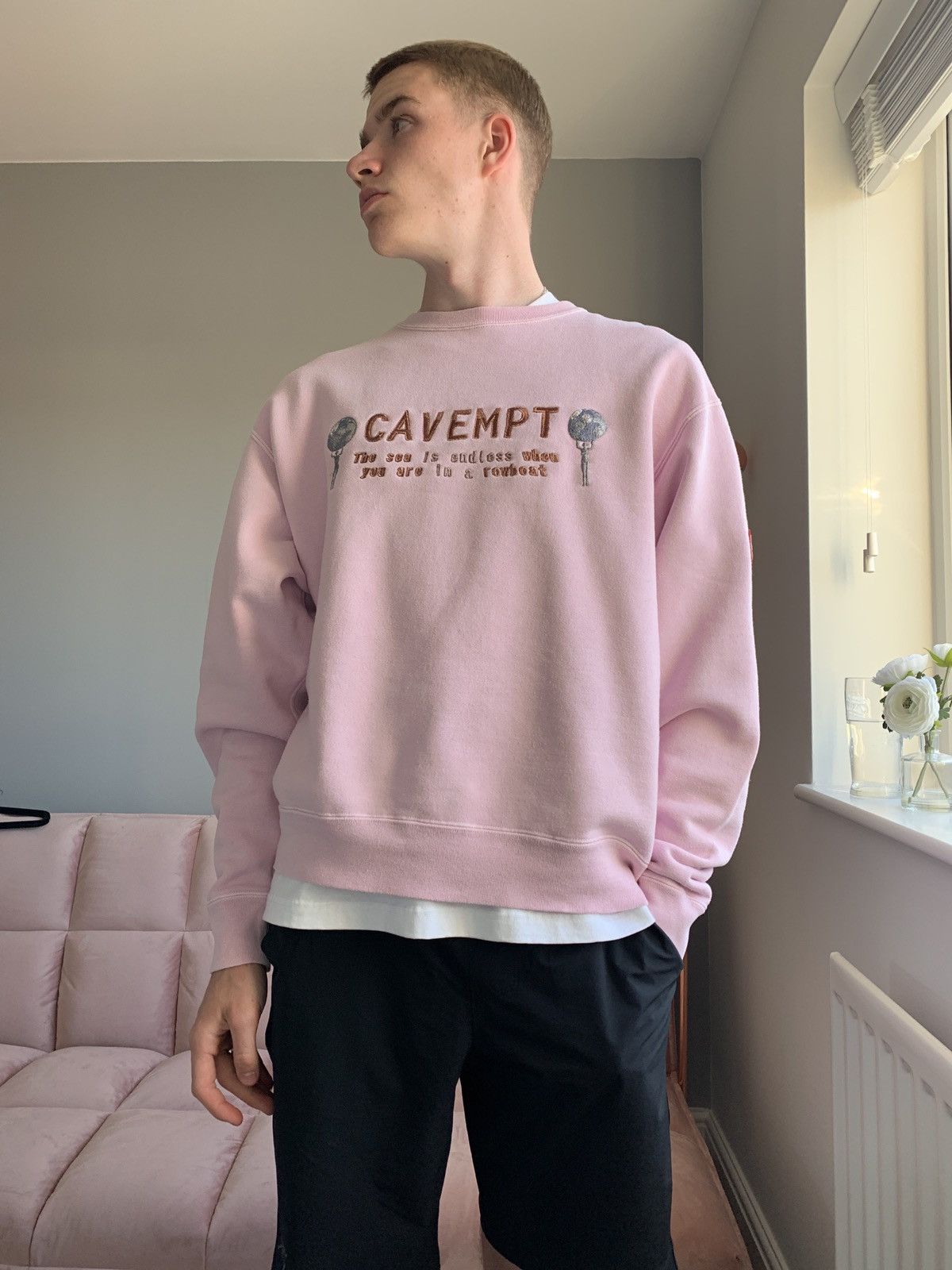 Cav Empt Cav Empt Pink Endless Crewneck Grailed