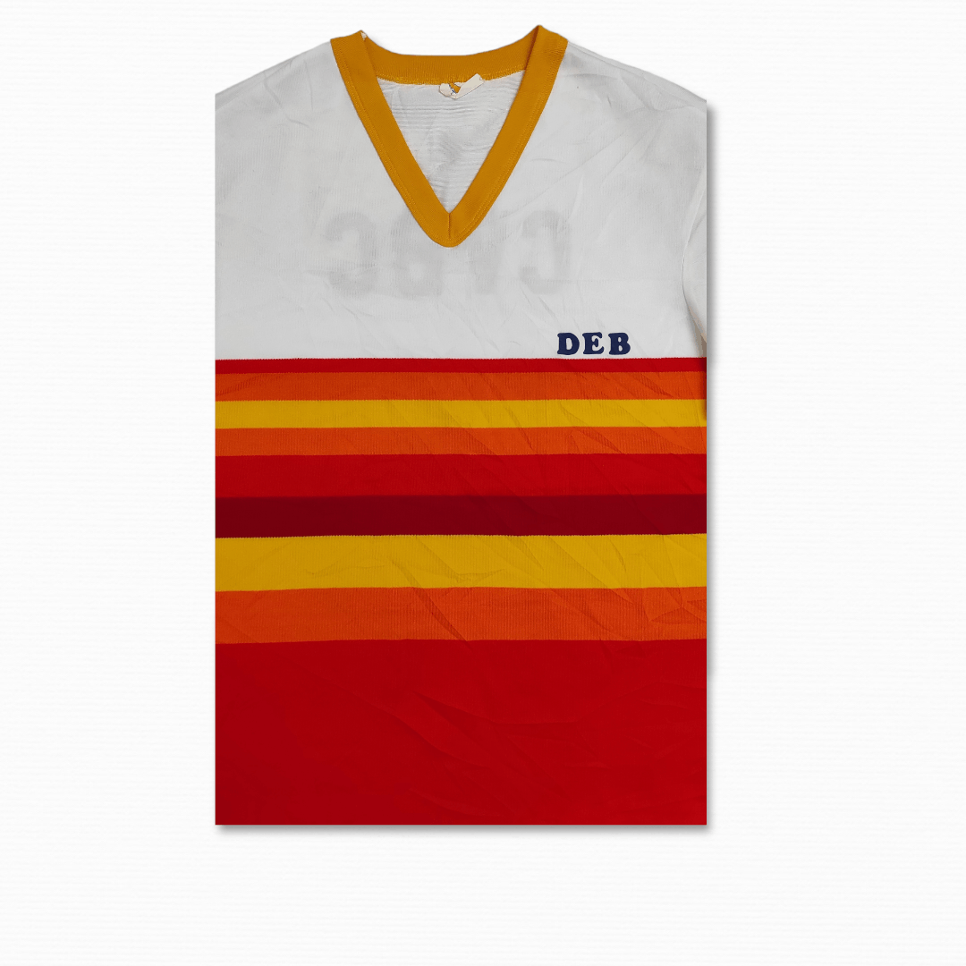 Majestic vintage 70's Majestic sandknit ultra rainbow stripes jersey Size US XL / EU 56 / 4 - 4 Thumbnail