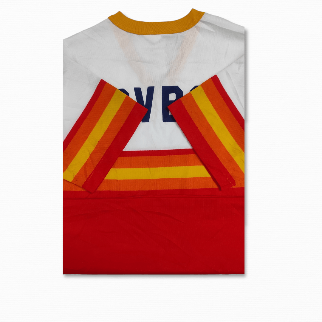 Majestic vintage 70's Majestic sandknit ultra rainbow stripes jersey Size US XL / EU 56 / 4 - 7 Thumbnail