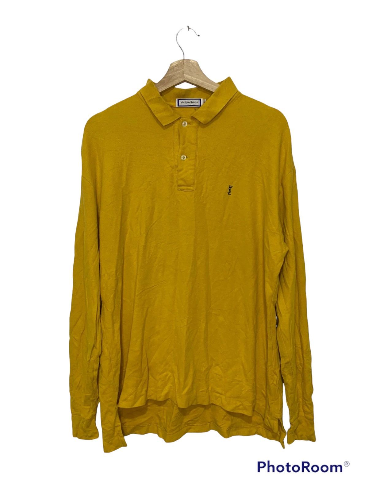 Vtg YvesSaintLaurent Long sleeve Polo tee