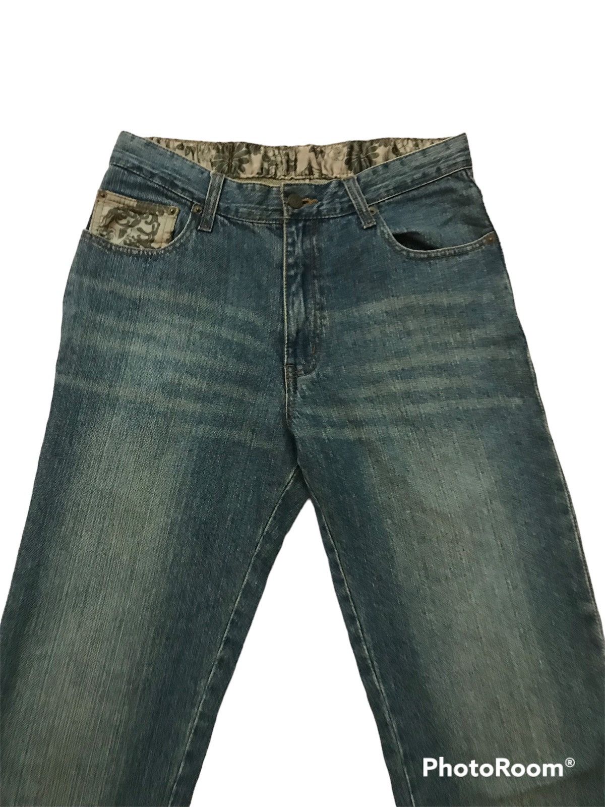 20471120 koi fish at double pocket jeans Size US 32 / EU 48 - 4 Thumbnail