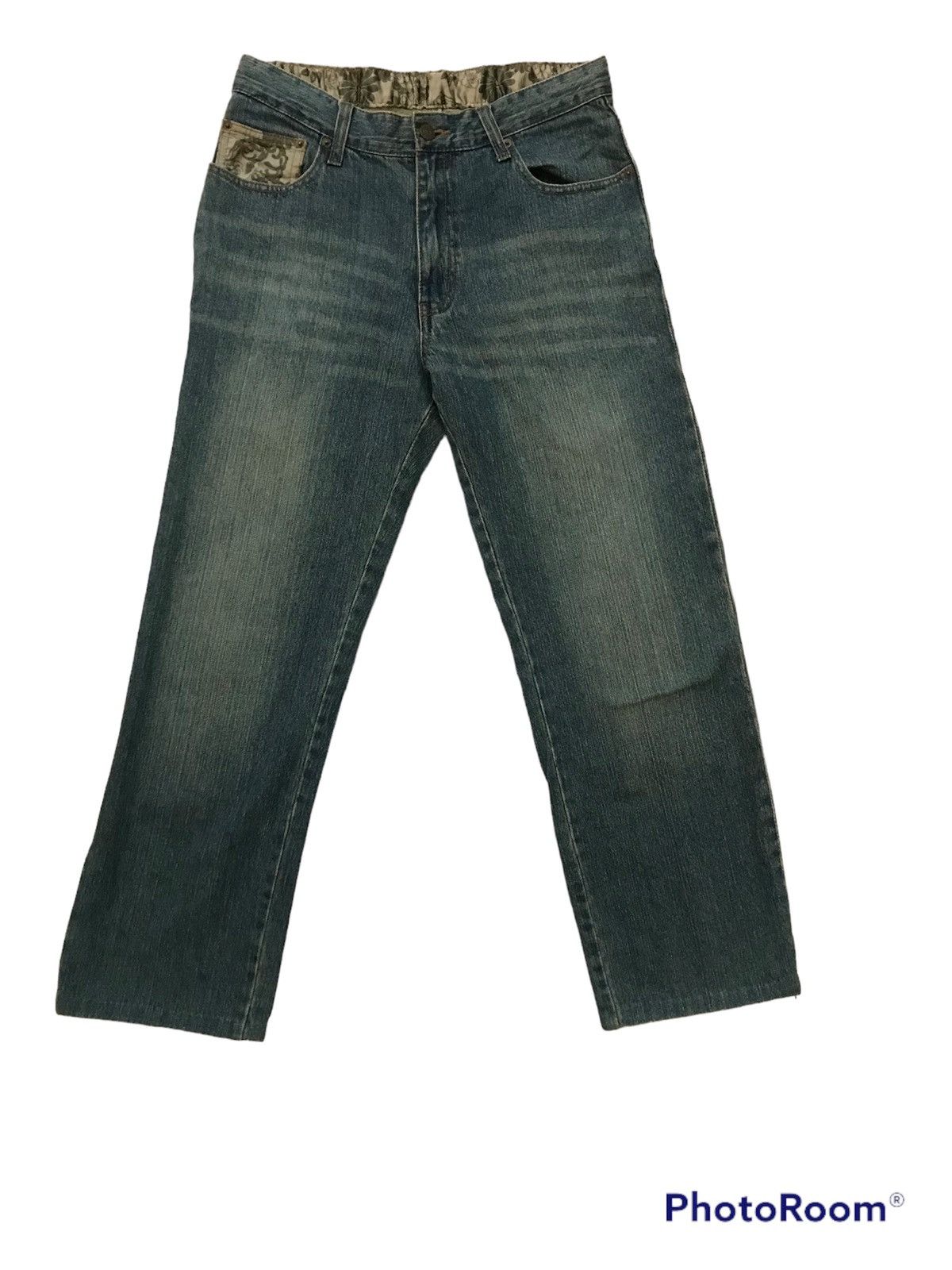 20471120 koi fish at double pocket jeans Size US 32 / EU 48 - 3 Thumbnail