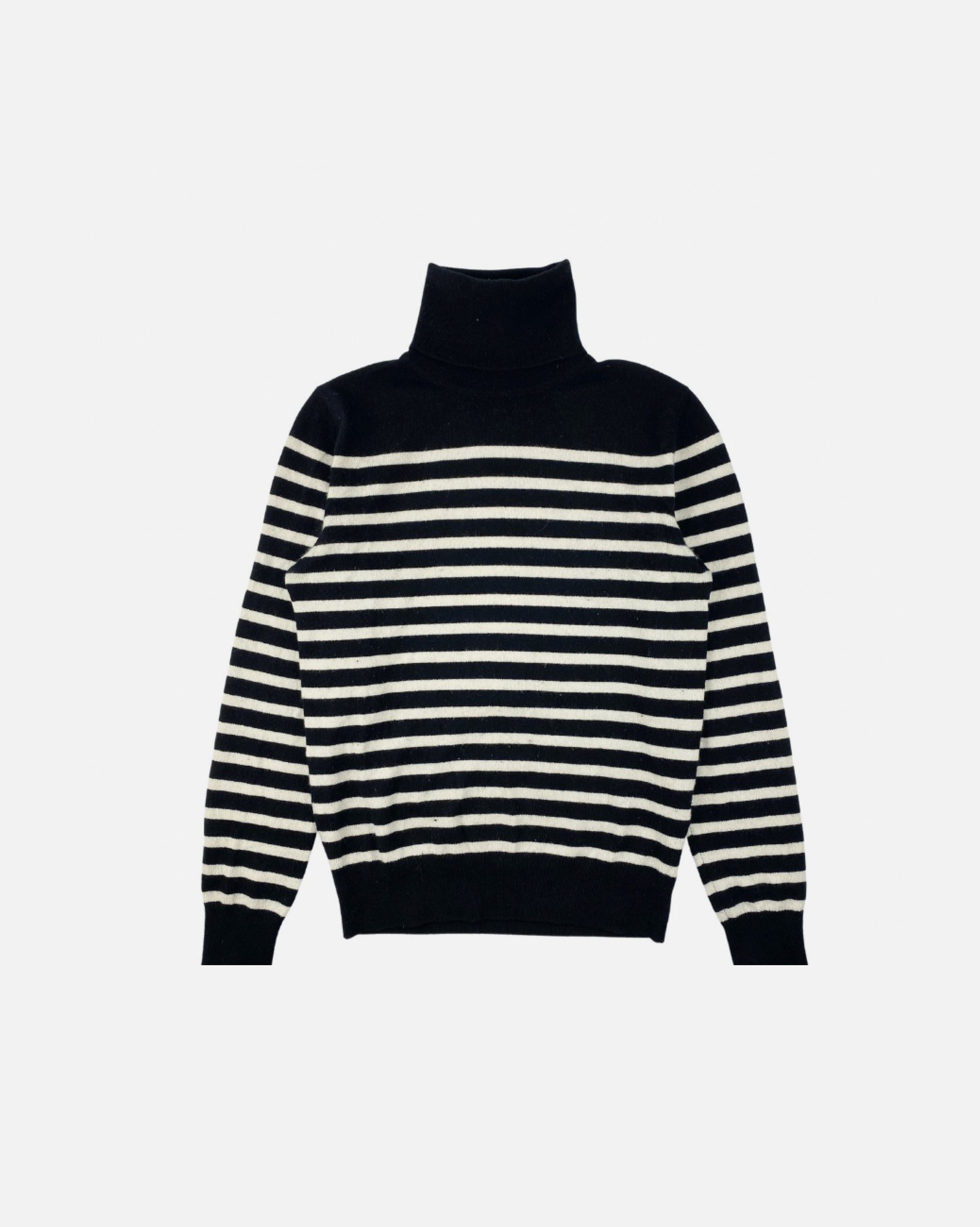 Saint Laurent FW17 Striped Cashmere Turtleneck