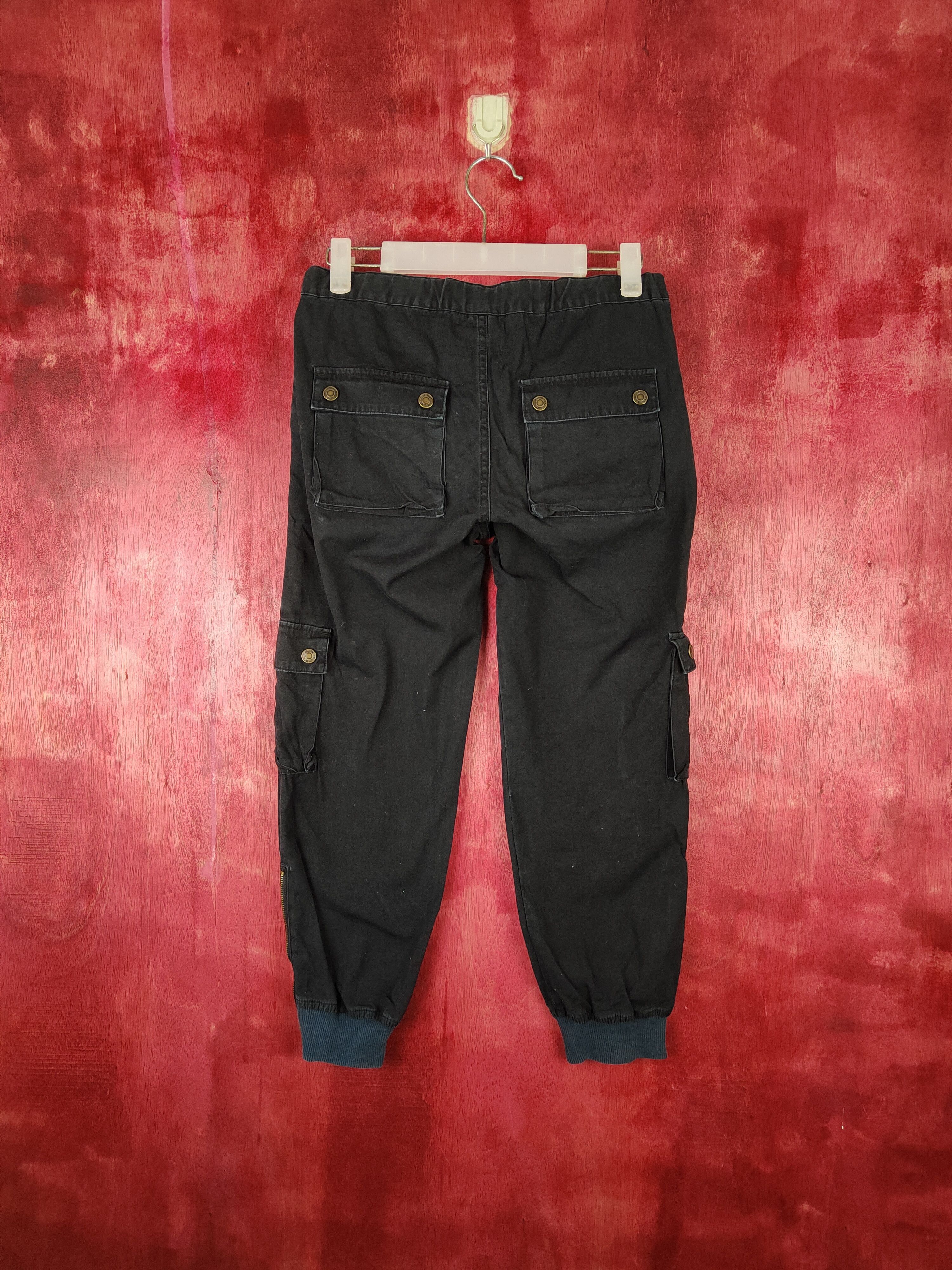 Japanese Brand × Vintage Hucom part 2 Black Multi Pocket Tactical Cargo Pants #S488 Size 28" / US 6 / IT 42 - 7 Thumbnail