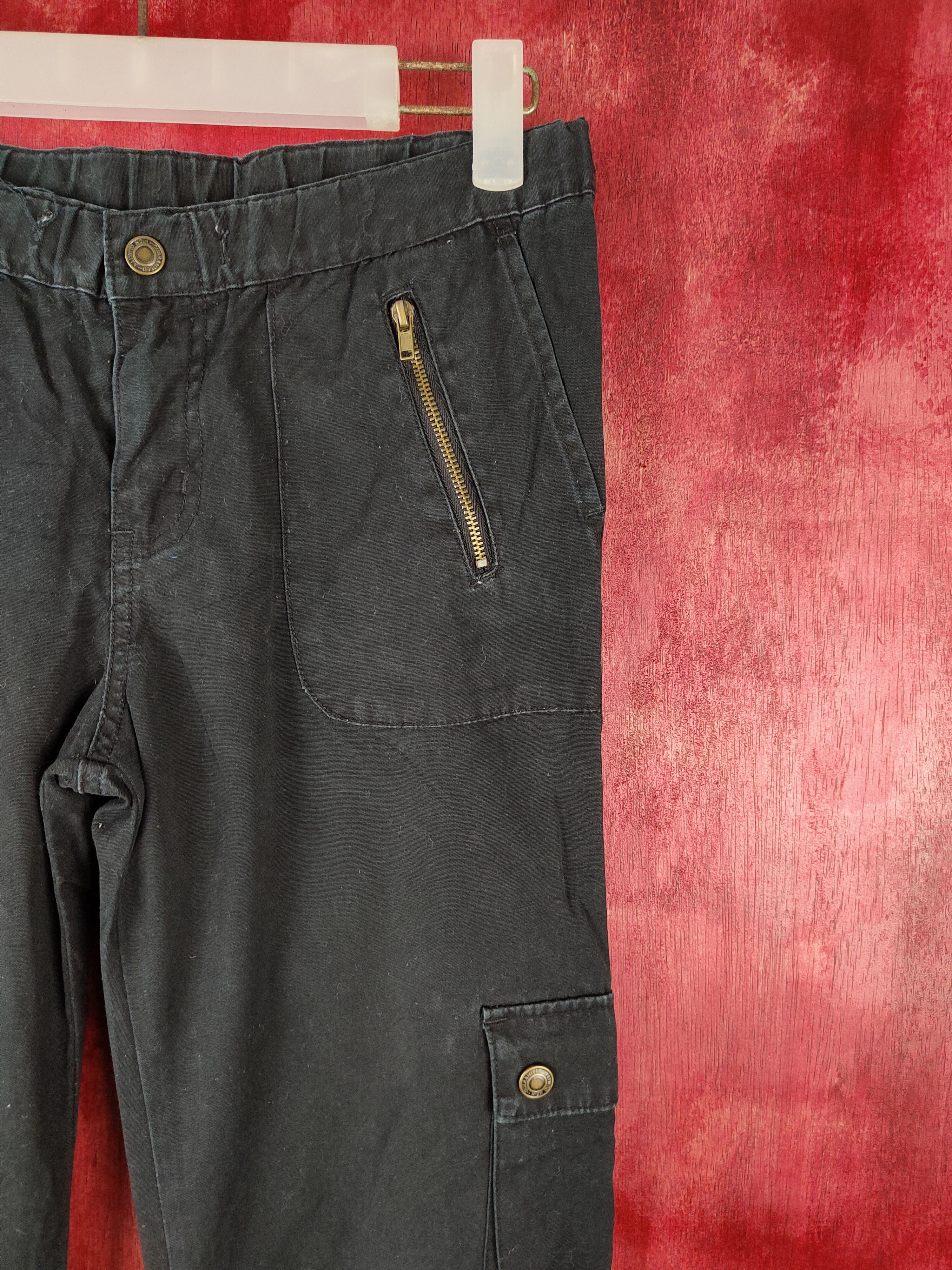 Japanese Brand × Vintage Hucom part 2 Black Multi Pocket Tactical Cargo Pants #S488 Size 28" / US 6 / IT 42 - 5 Thumbnail