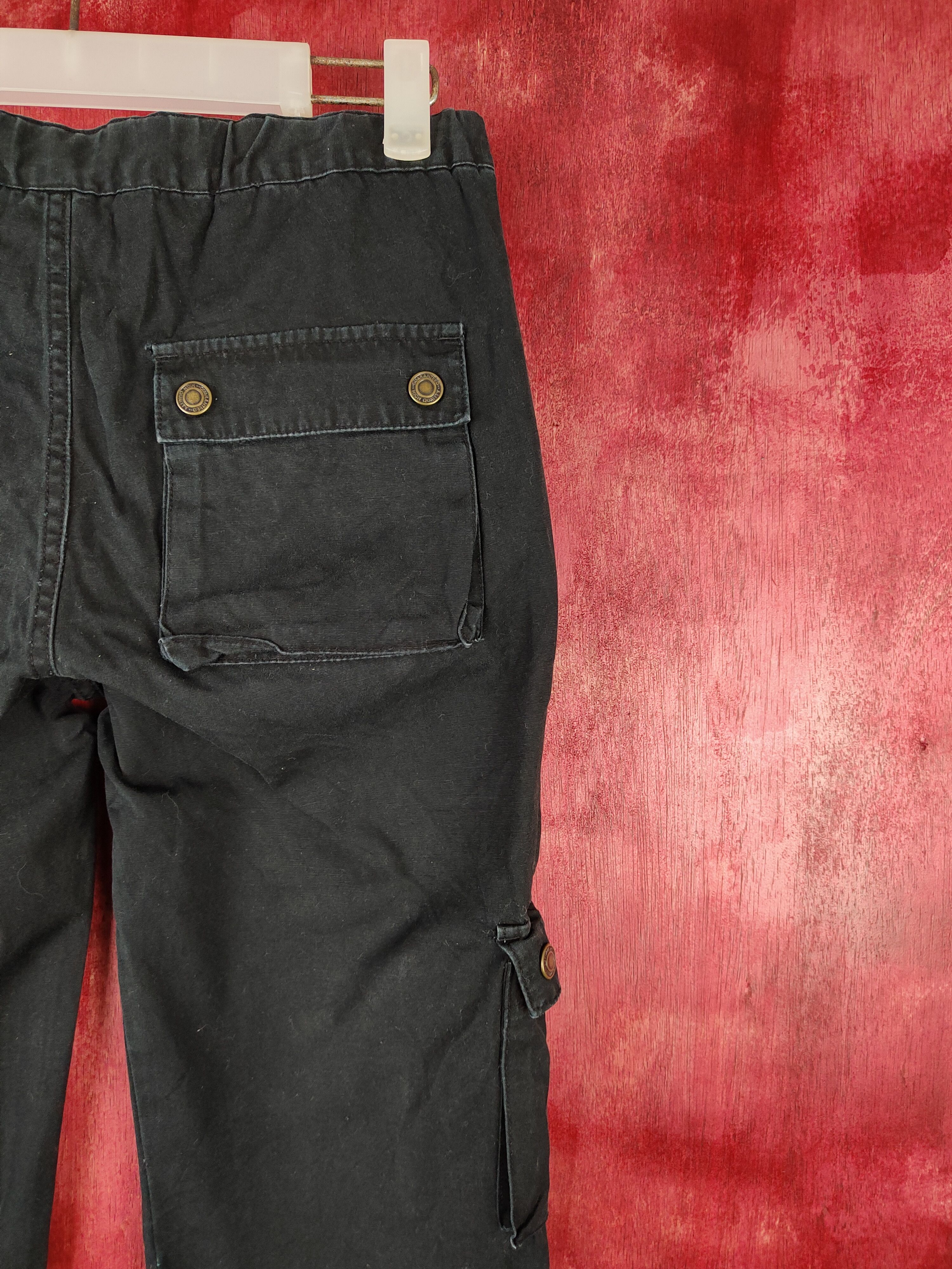 Japanese Brand × Vintage Hucom part 2 Black Multi Pocket Tactical Cargo Pants #S488 Size 28" / US 6 / IT 42 - 10 Thumbnail