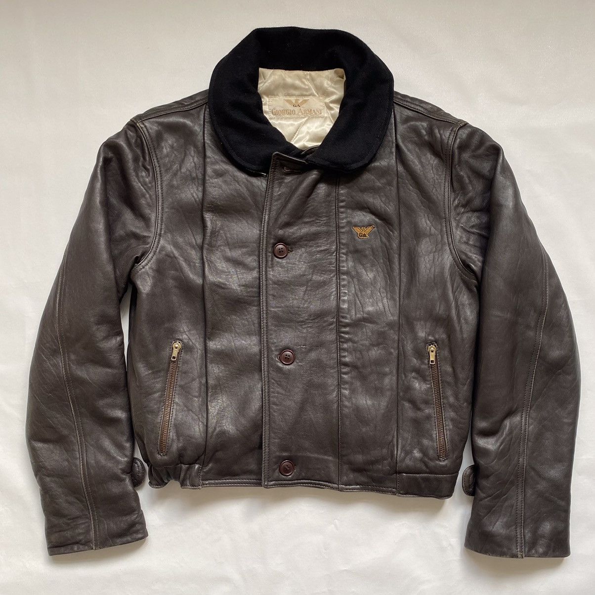 Archival Vintage GIORGIO ARMANI Giorgio Armani leather jacket - View 2