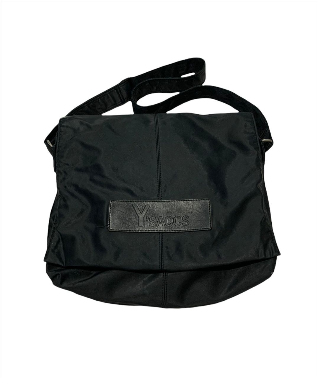 image of Vintage Yohji Yamamoto Y'saccs Canvas Sling Bag in Black, Men's