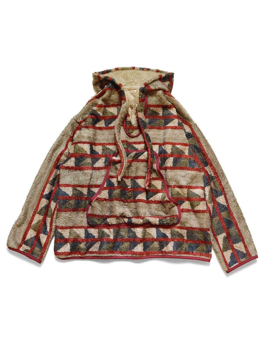 Kapital Kapital Pueblo Stripe Fleece Baja Hoodie size 3 Size US L / EU 52-54 / 3 - 1 Thumbnail