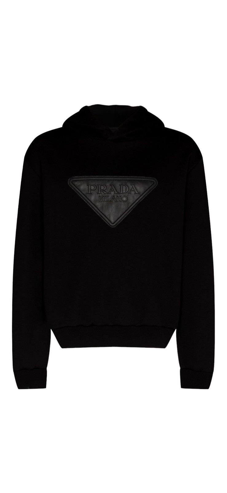 Prada Logo Patch Hoodie