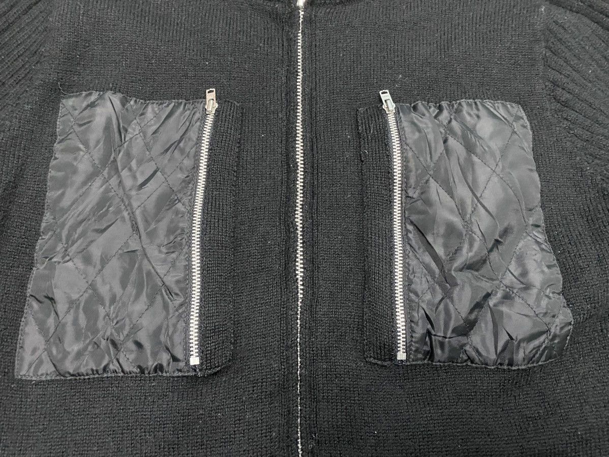 Takeo Kikuchi 90s Reversible Hybrid Knit + nylon vertical pocket Size US M / EU 48-50 / 2 - 3 Thumbnail