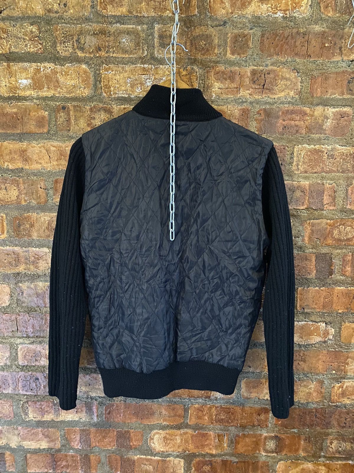 Takeo Kikuchi 90s Reversible Hybrid Knit + nylon vertical pocket Size US M / EU 48-50 / 2 - 8 Thumbnail