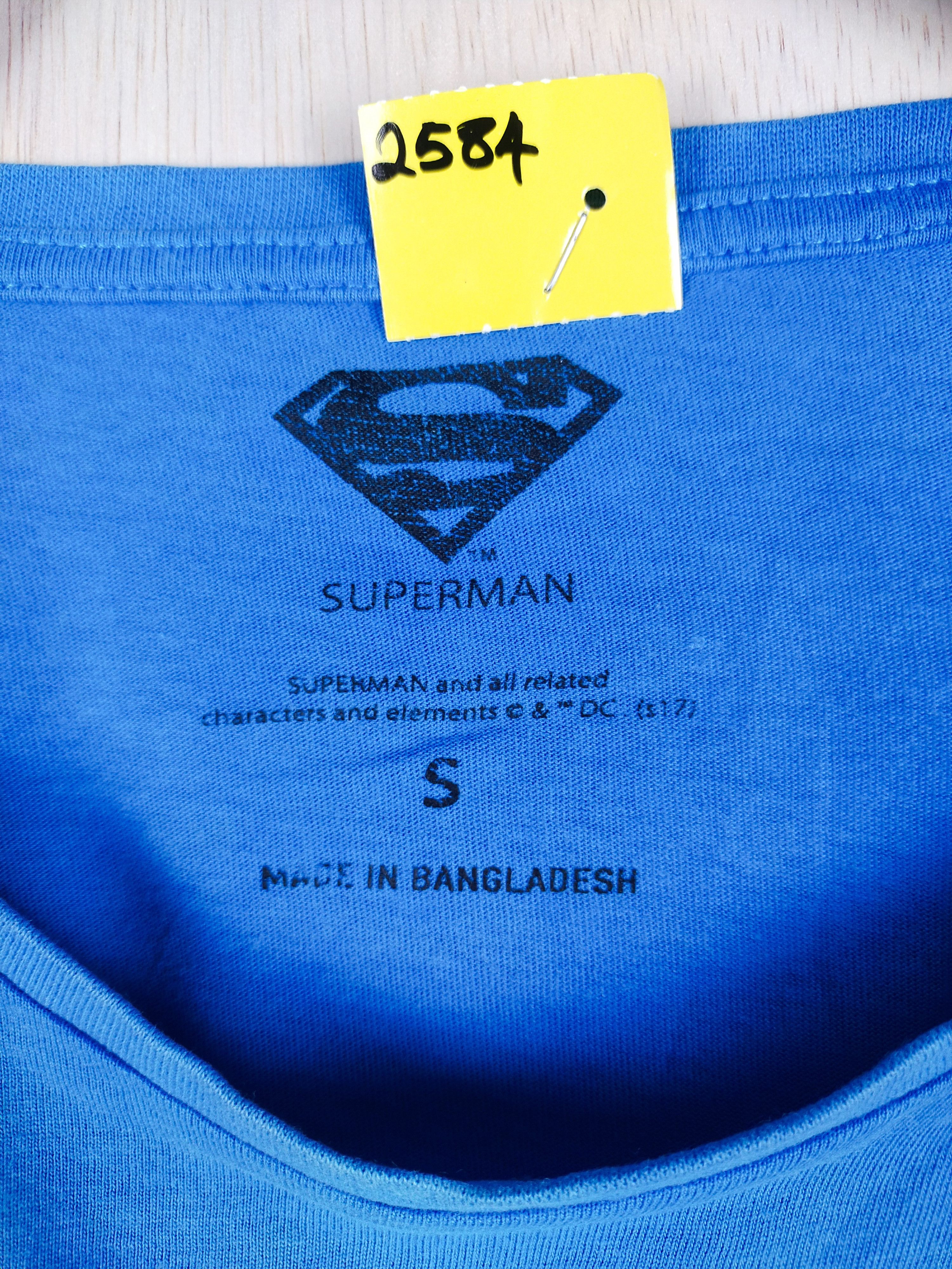 DC Comics DL Superman vintage cartoon blue Tshirt #2584 Size US S / EU 44-46 / 1 - 12 Thumbnail