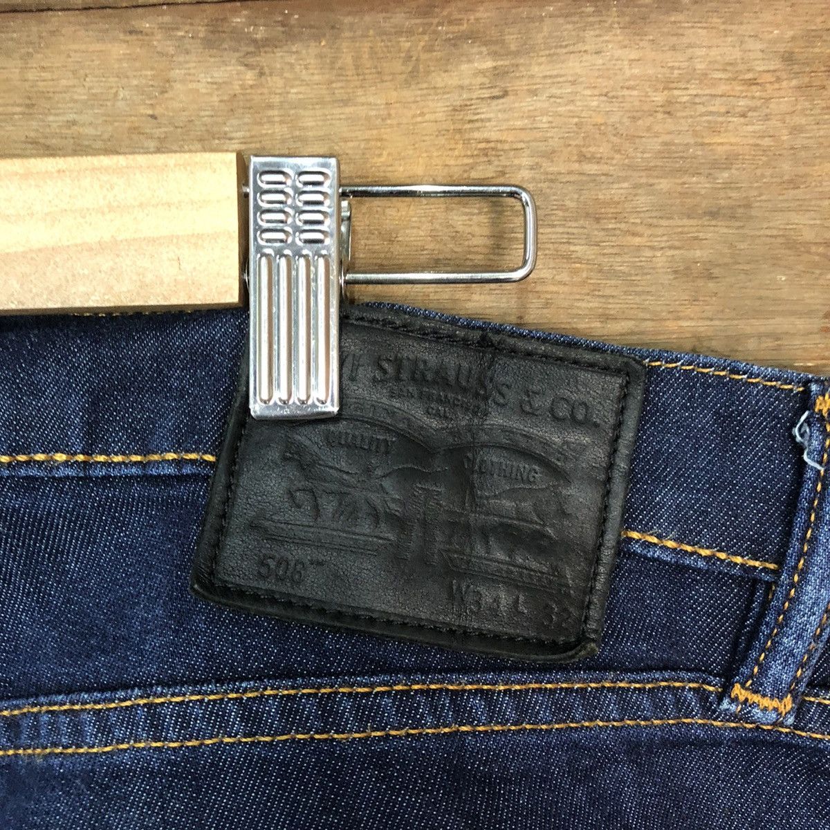 Levi's 506 Levis Blue Denim Jeans #3793 Size US 34 / EU 50 - 14 Thumbnail
