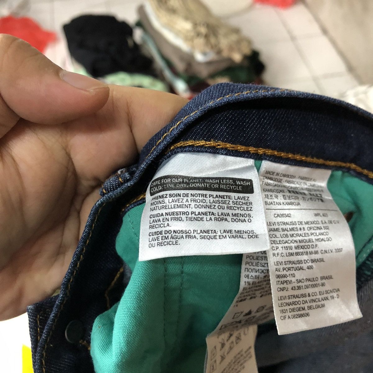 Levi's 506 Levis Blue Denim Jeans #3793 Size US 34 / EU 50 - 17 Thumbnail