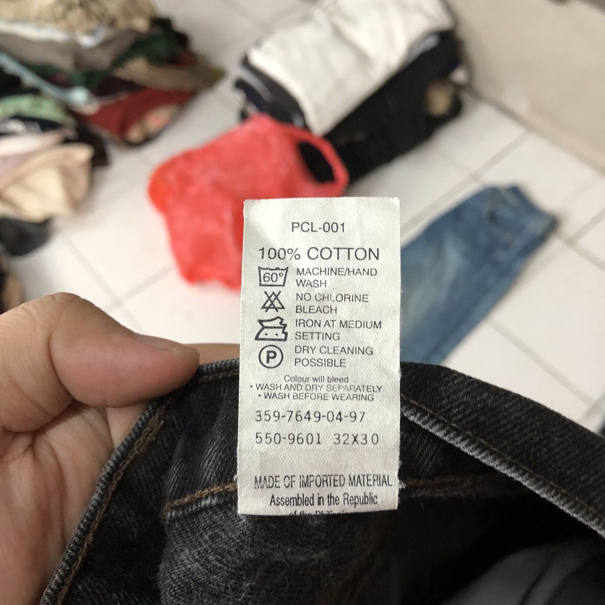 Levi's 550 Levis Black Denim Jeans #3794 Size US 32 / EU 48 - 17 Thumbnail
