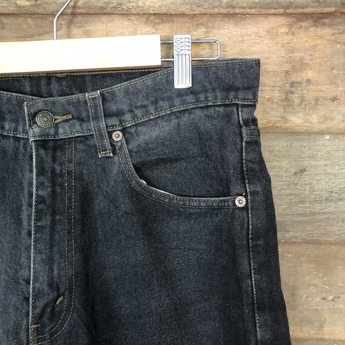 Levi's 550 Levis Black Denim Jeans #3794 Size US 32 / EU 48 - 5 Thumbnail