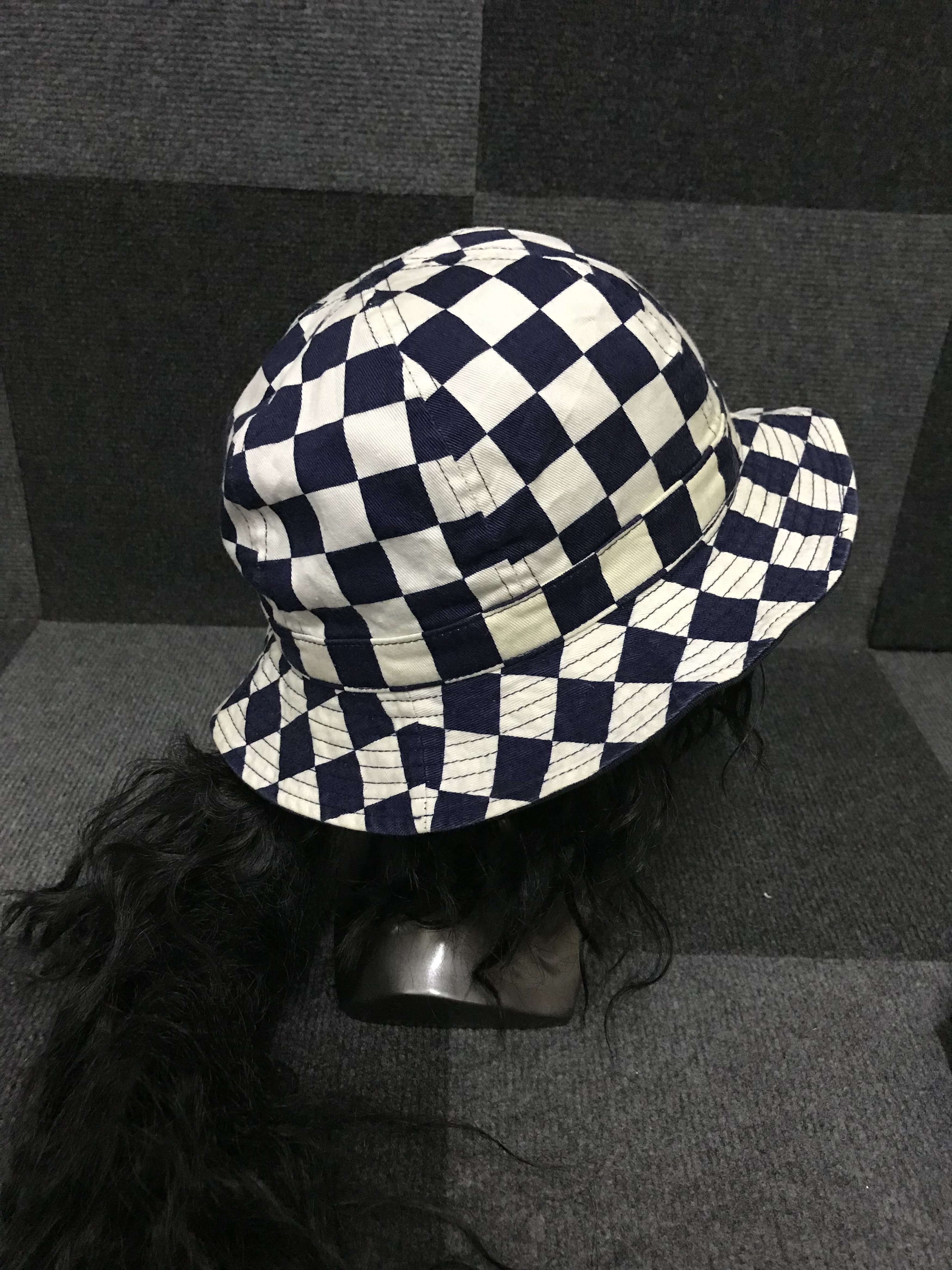 Japanese Brand BSC143 Mighty Shine Checkered Bucket Hat Size ONE SIZE - 5 Thumbnail