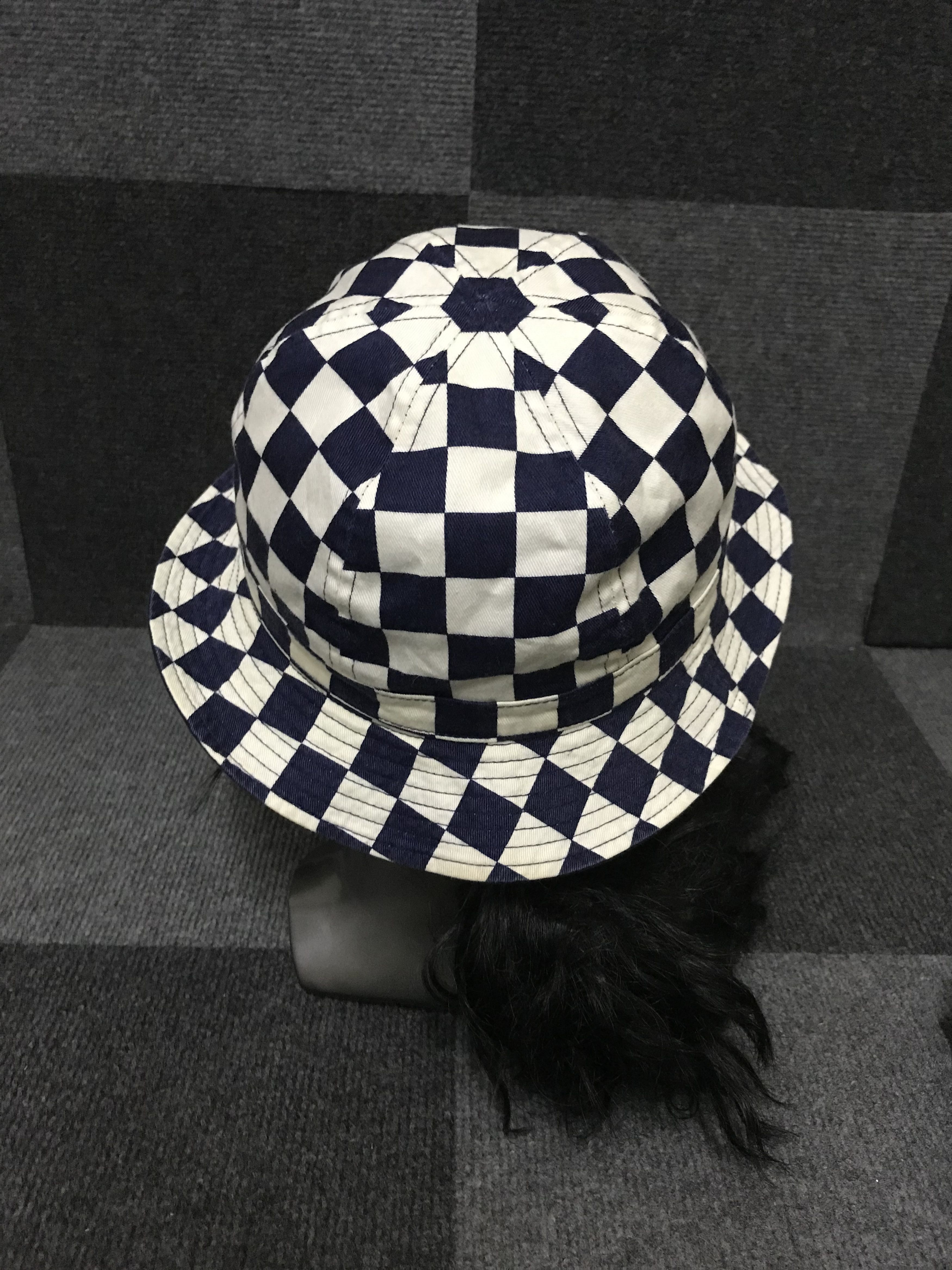Japanese Brand BSC143 Mighty Shine Checkered Bucket Hat Size ONE SIZE - 4 Thumbnail
