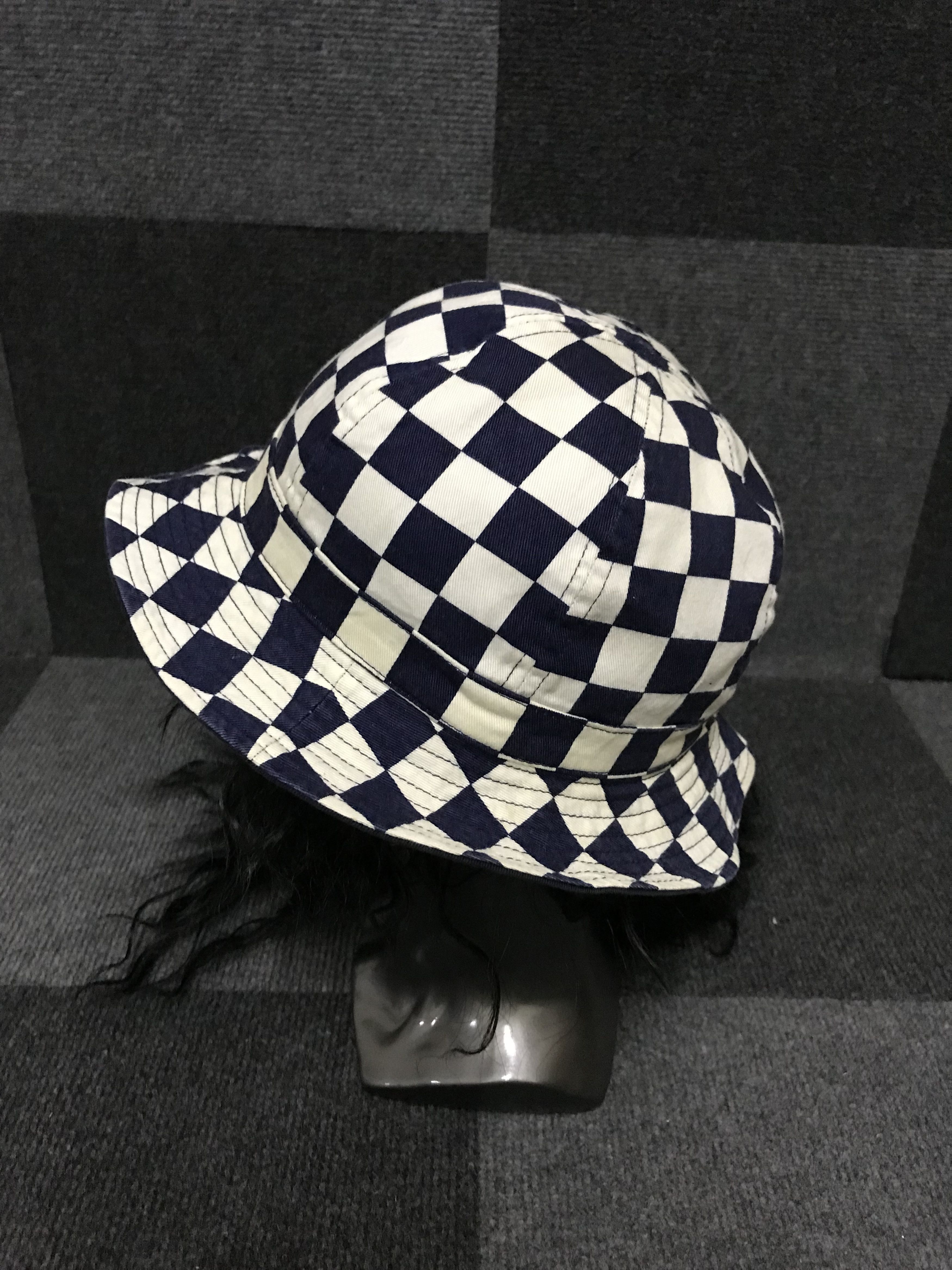 Japanese Brand BSC143 Mighty Shine Checkered Bucket Hat Size ONE SIZE - 3 Thumbnail