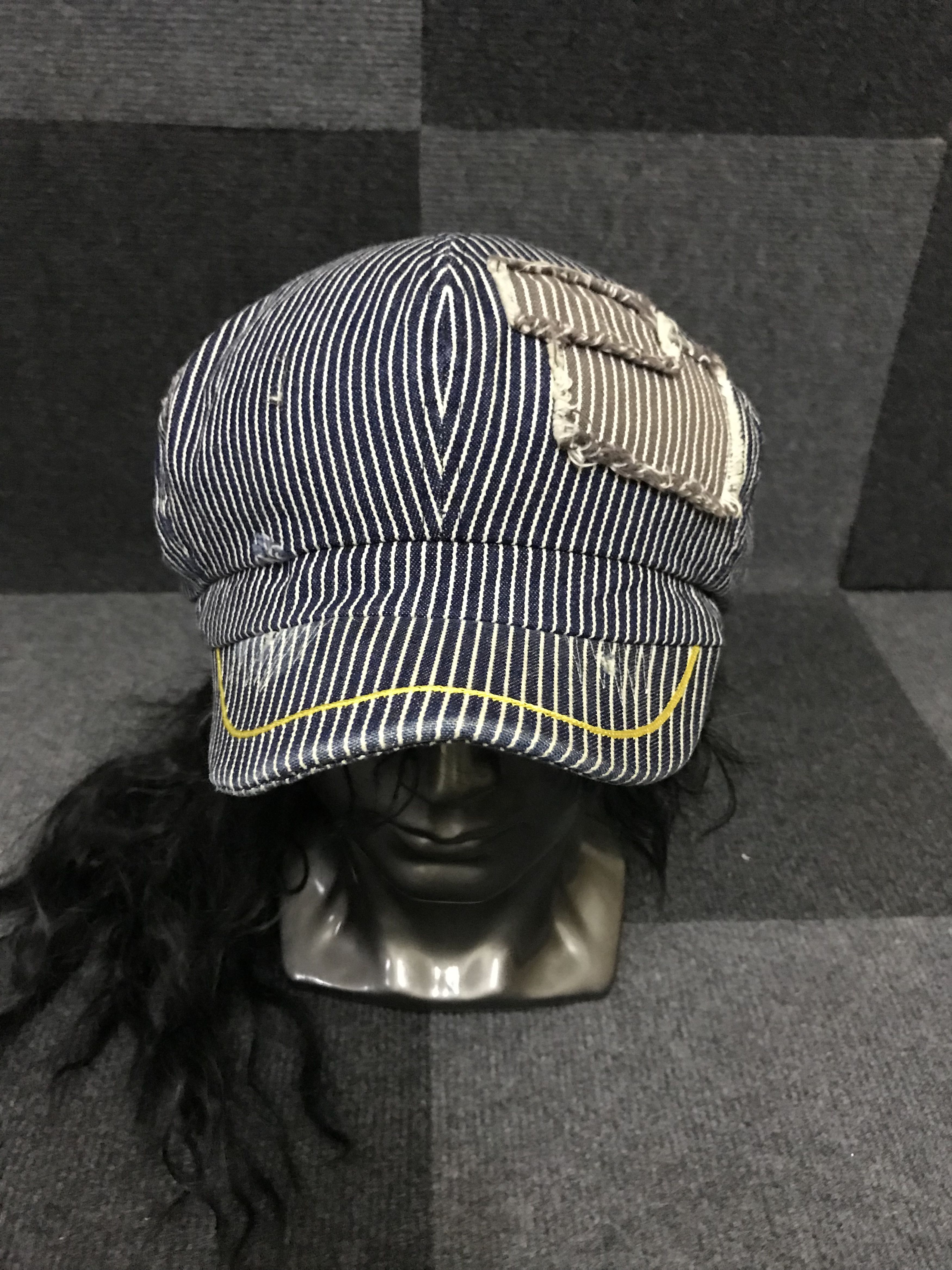 Wrangler BSC144 Wrangler Patchwork Distressed Hickory Painter Cap Size ONE SIZE - 1 Thumbnail
