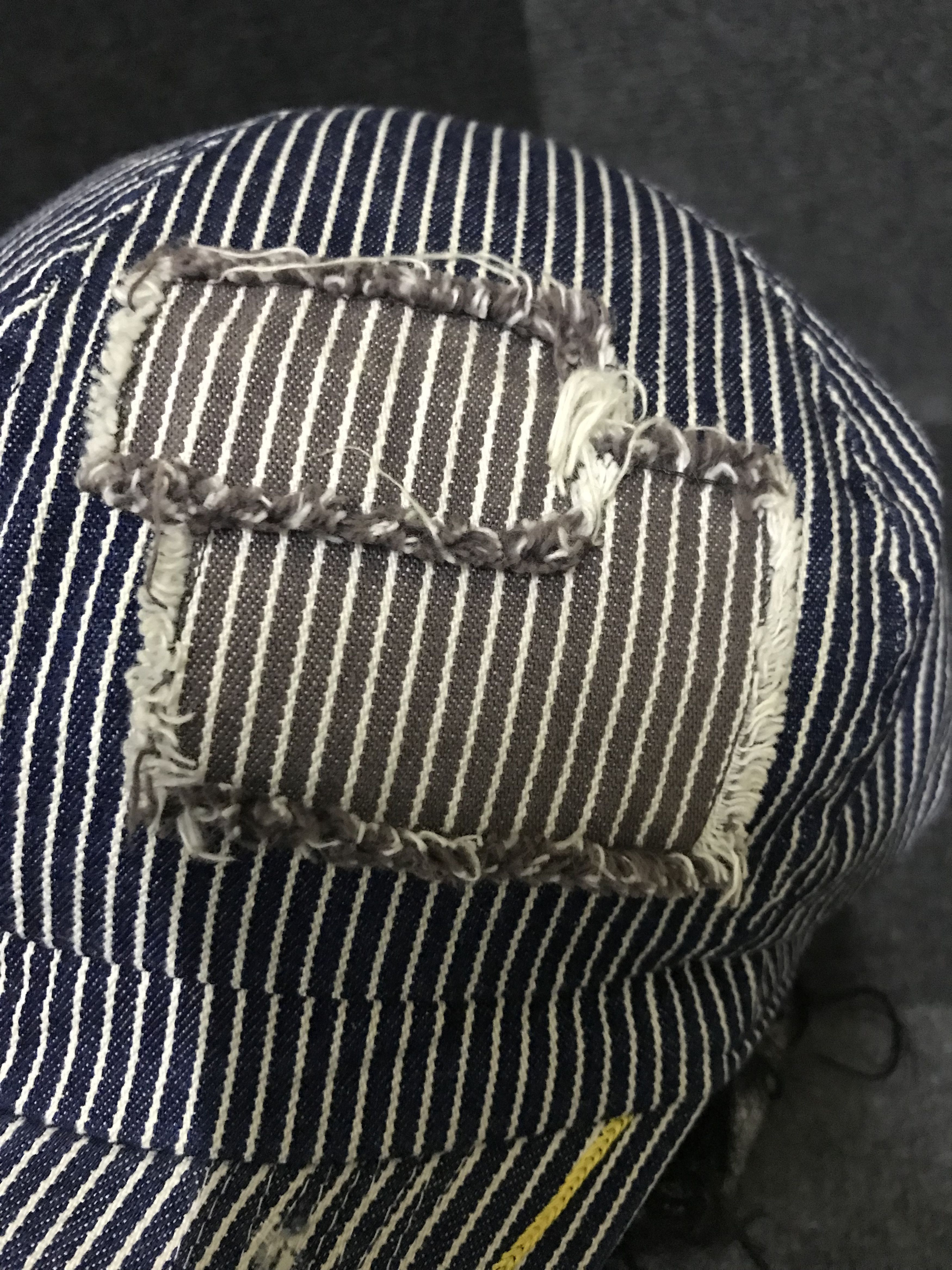 Wrangler BSC144 Wrangler Patchwork Distressed Hickory Painter Cap Size ONE SIZE - 6 Thumbnail