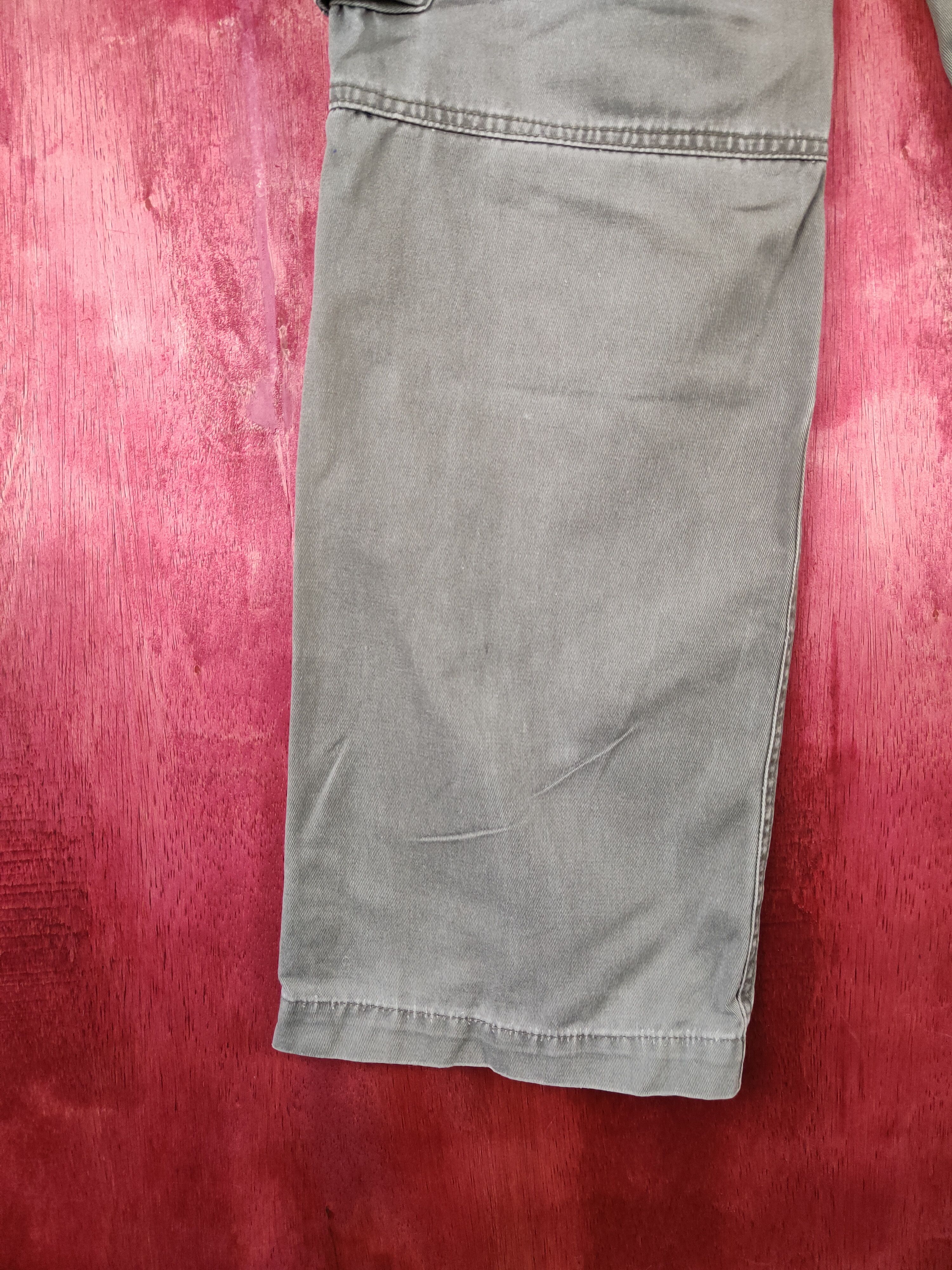 Japanese Brand Bull Gray Multi Pocket Tactical Cargo Pants #S448 Size US 32 / EU 48 - 9 Thumbnail