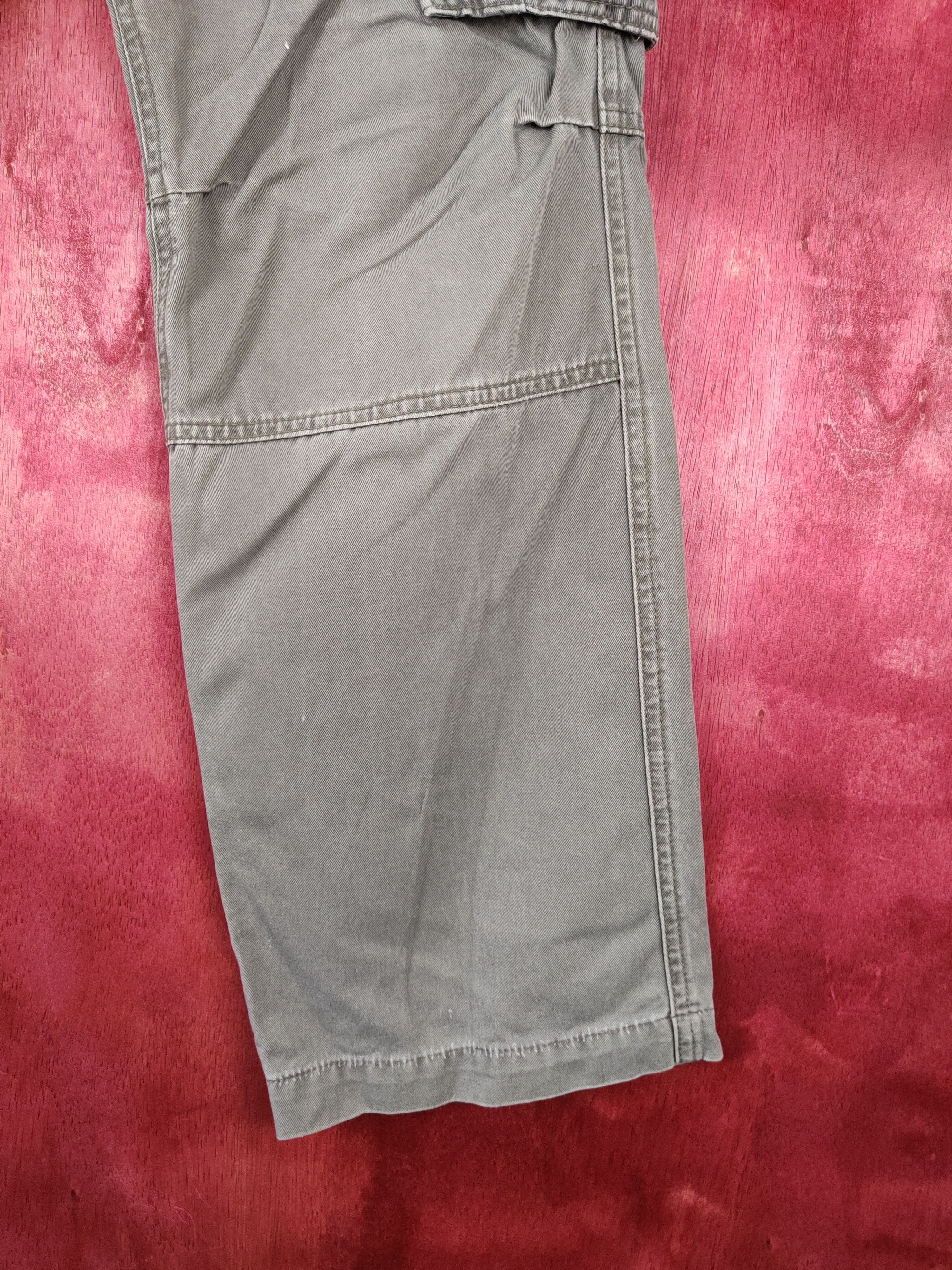 Japanese Brand Bull Gray Multi Pocket Tactical Cargo Pants #S448 Size US 32 / EU 48 - 6 Thumbnail