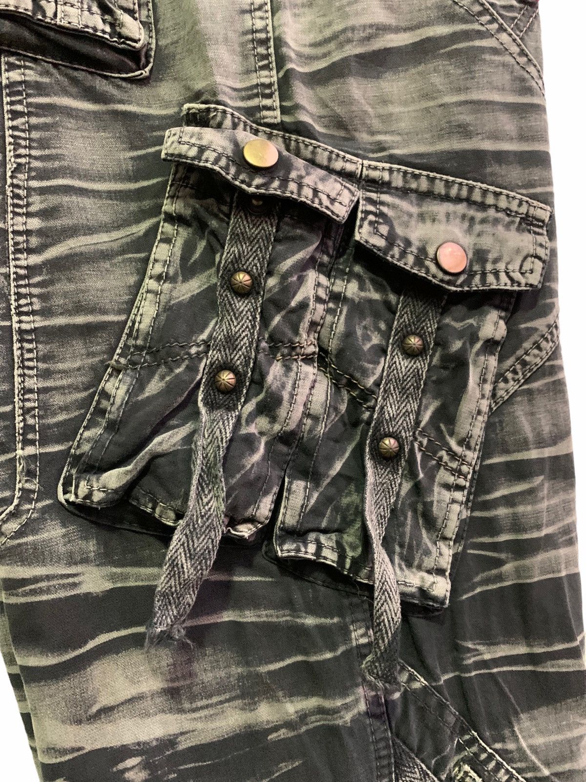 If Six Was Nine Japanese Brand BA WANG CHENG Tiger stripe Cargo Pocket Size US 34 / EU 50 - 6 Thumbnail