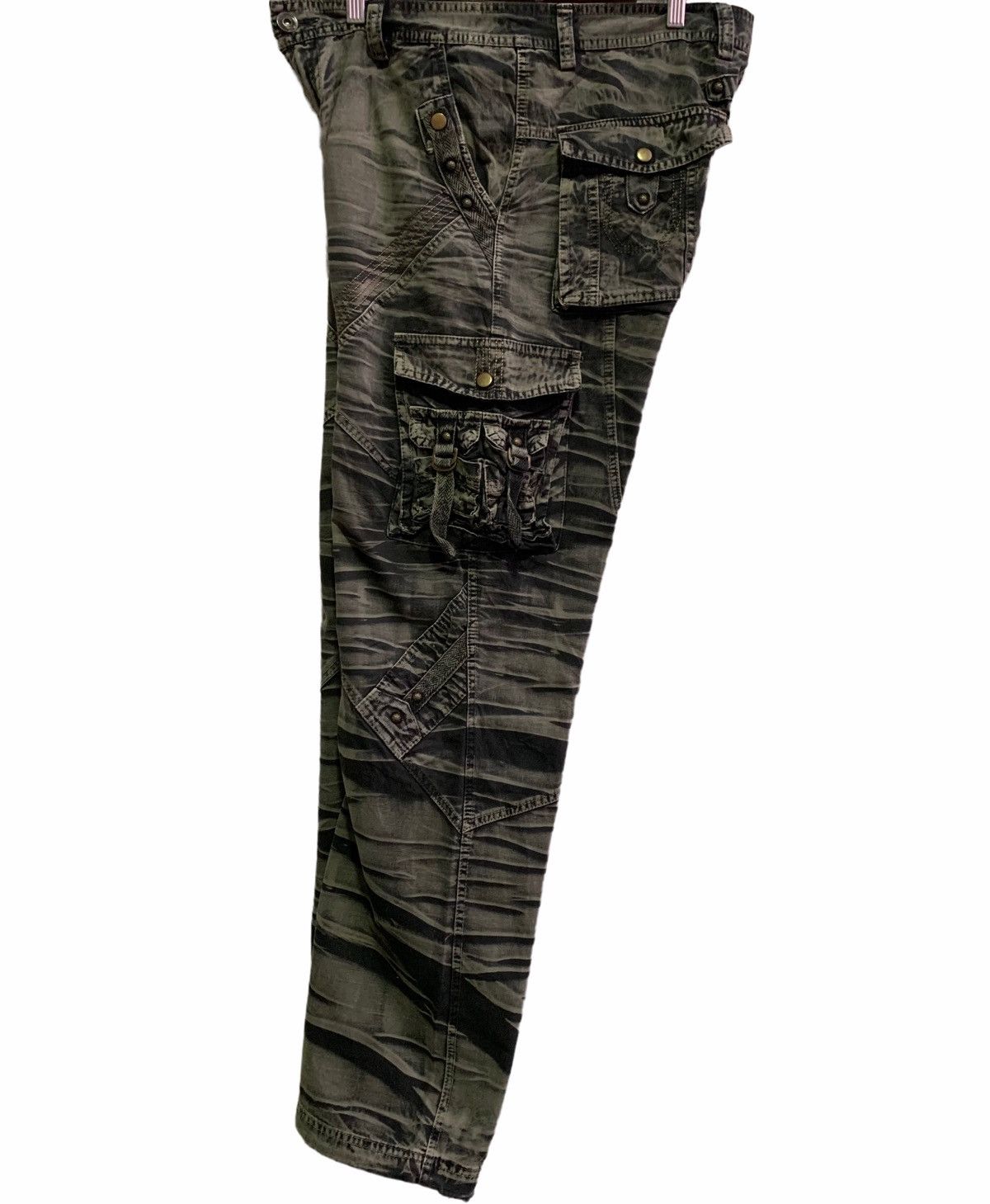 If Six Was Nine Japanese Brand BA WANG CHENG Tiger stripe Cargo Pocket Size US 34 / EU 50 - 4 Thumbnail