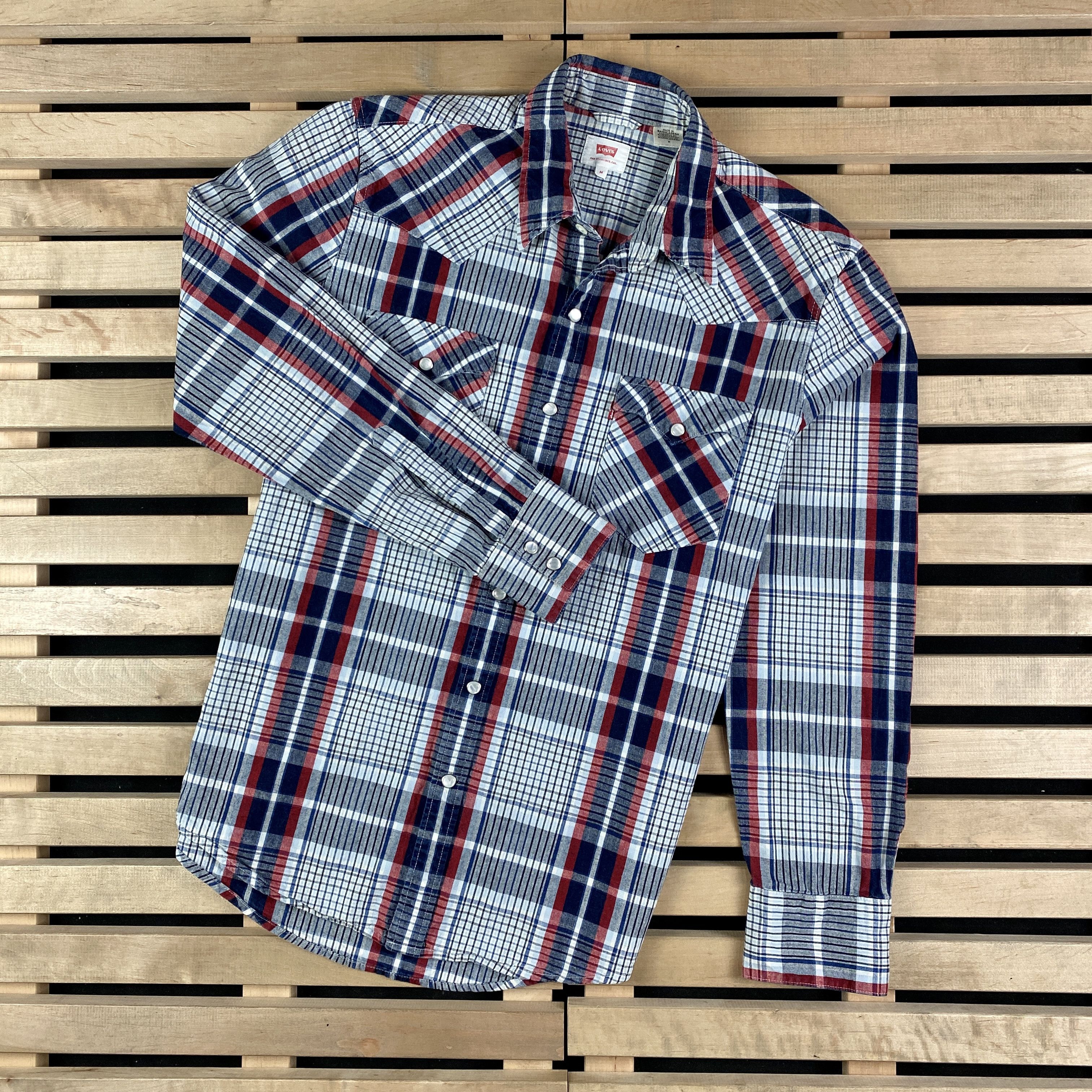 Levi's × Levi's Vintage Clothing × Vintage Mens Shirt Long Sleeve Levis Vintage Size M Size US M / EU 48-50 / 2 - 1 Thumbnail