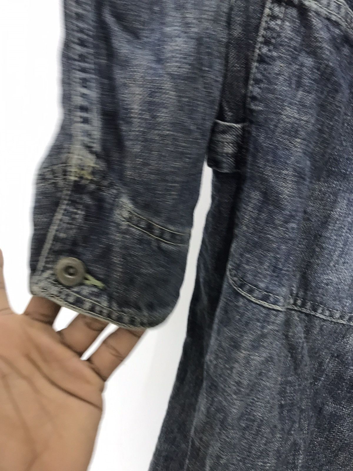 Japanese Brand Vtg Shimamura corp patchwork boro denim coverall Button fly Size US 34 / EU 50 - 6 Thumbnail