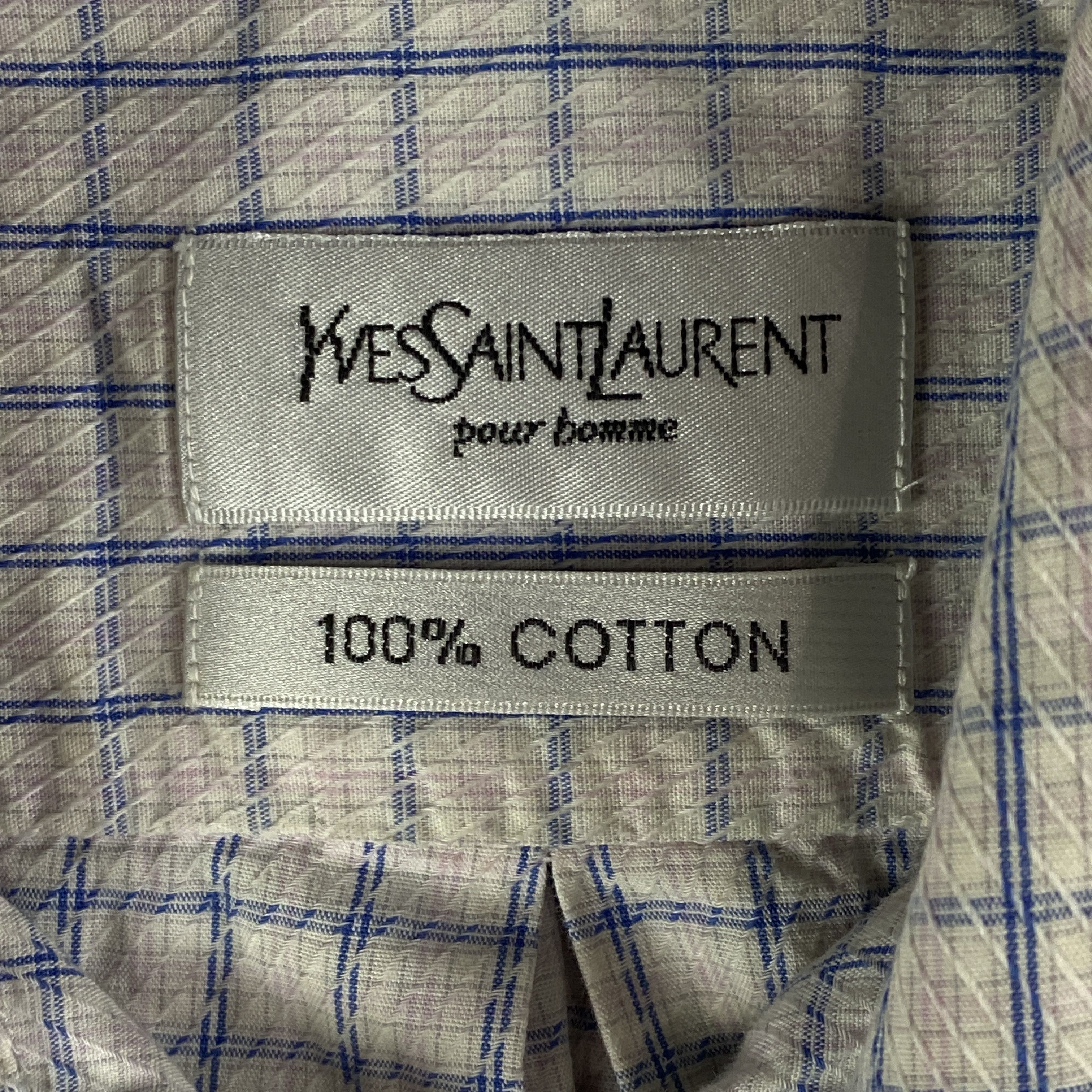 Vintage × Yves Saint Laurent Mens Shirt Long Sleeve Yves Saint Lauren Vintage Size M Size US M / EU 48-50 / 2 - 5 Thumbnail