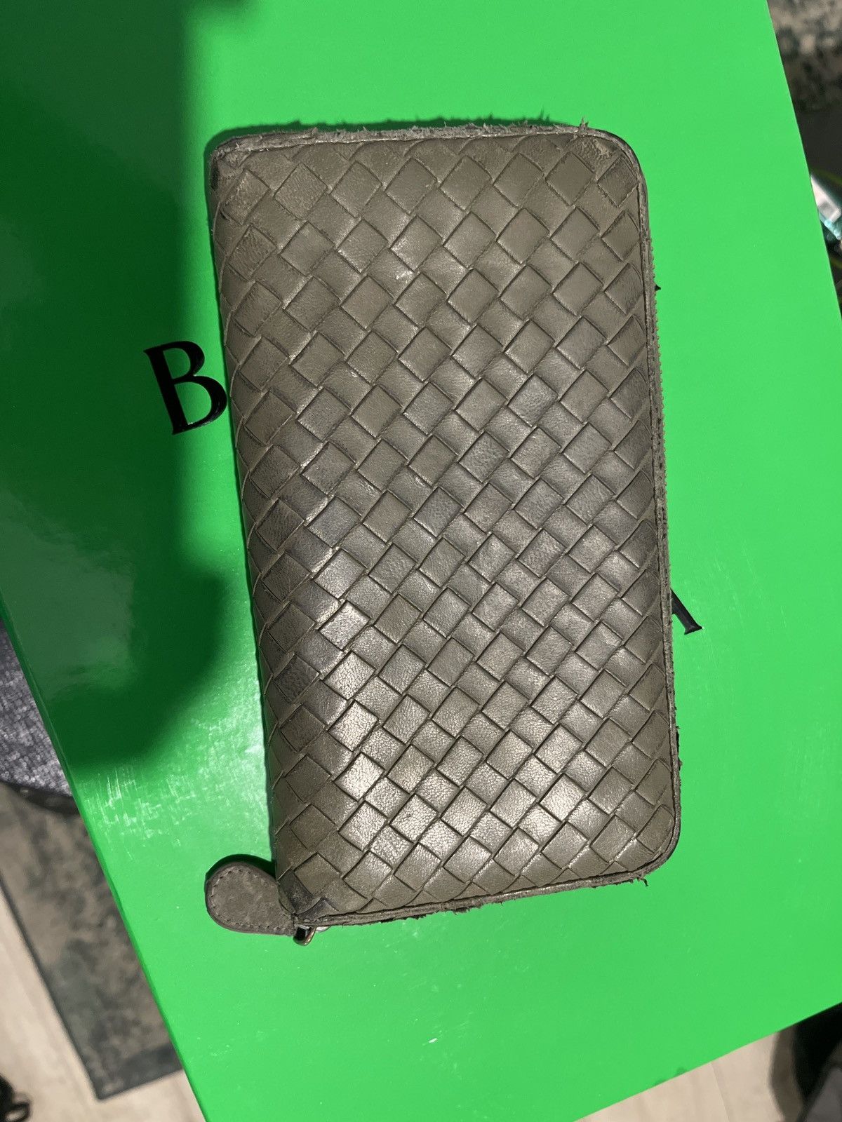 Bottega Veneta Old Bottega Intrecciato grey zip around continental wallet Size ONE SIZE - 1 Thumbnail