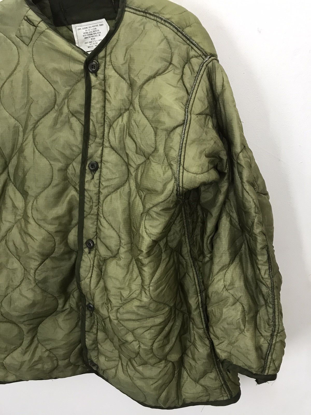 Vintage Vintage Quilted lining inner military jacket usa g1 Size US L / EU 52-54 / 3 - 6 Thumbnail
