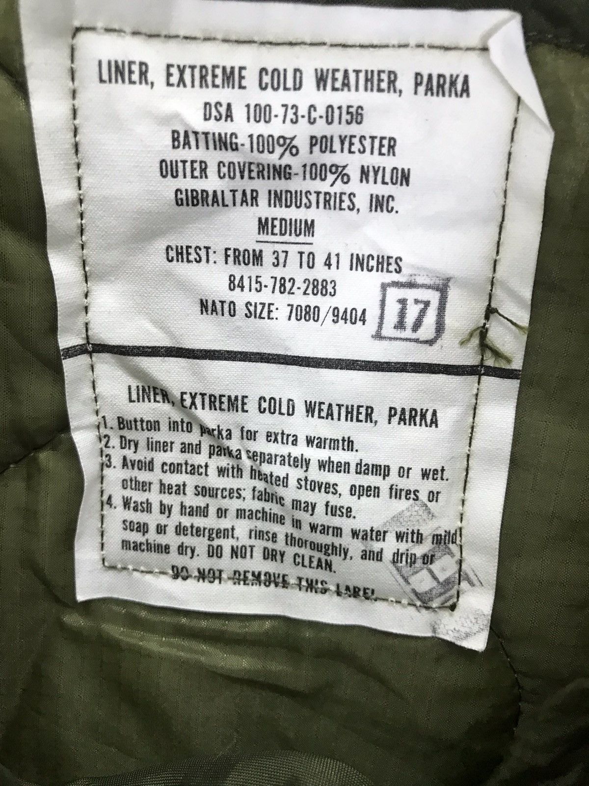 Vintage Vintage Quilted lining inner military jacket usa g1 Size US L / EU 52-54 / 3 - 10 Thumbnail