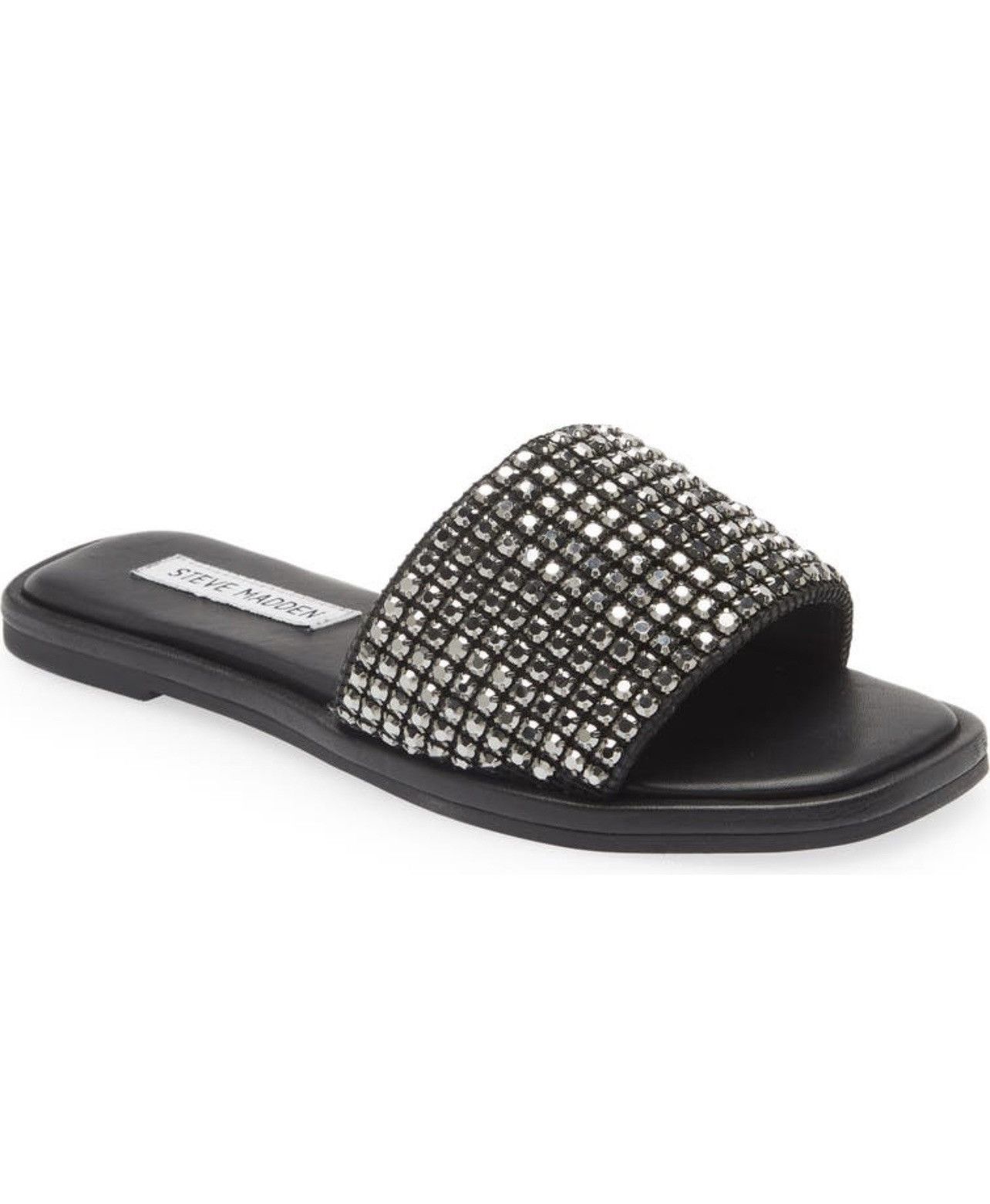 Steve Madden topped Clyde rhinestones slide sandals size 8.5