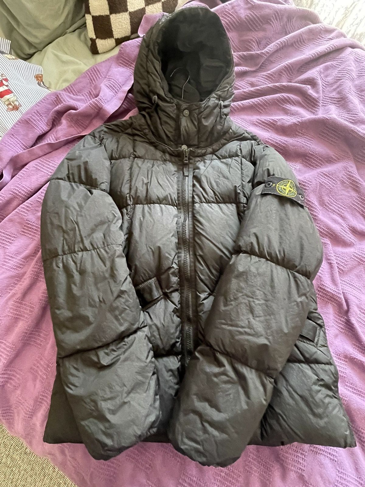 Stone Island - Garment Dyed Crinkle Reps NY Down Jacket