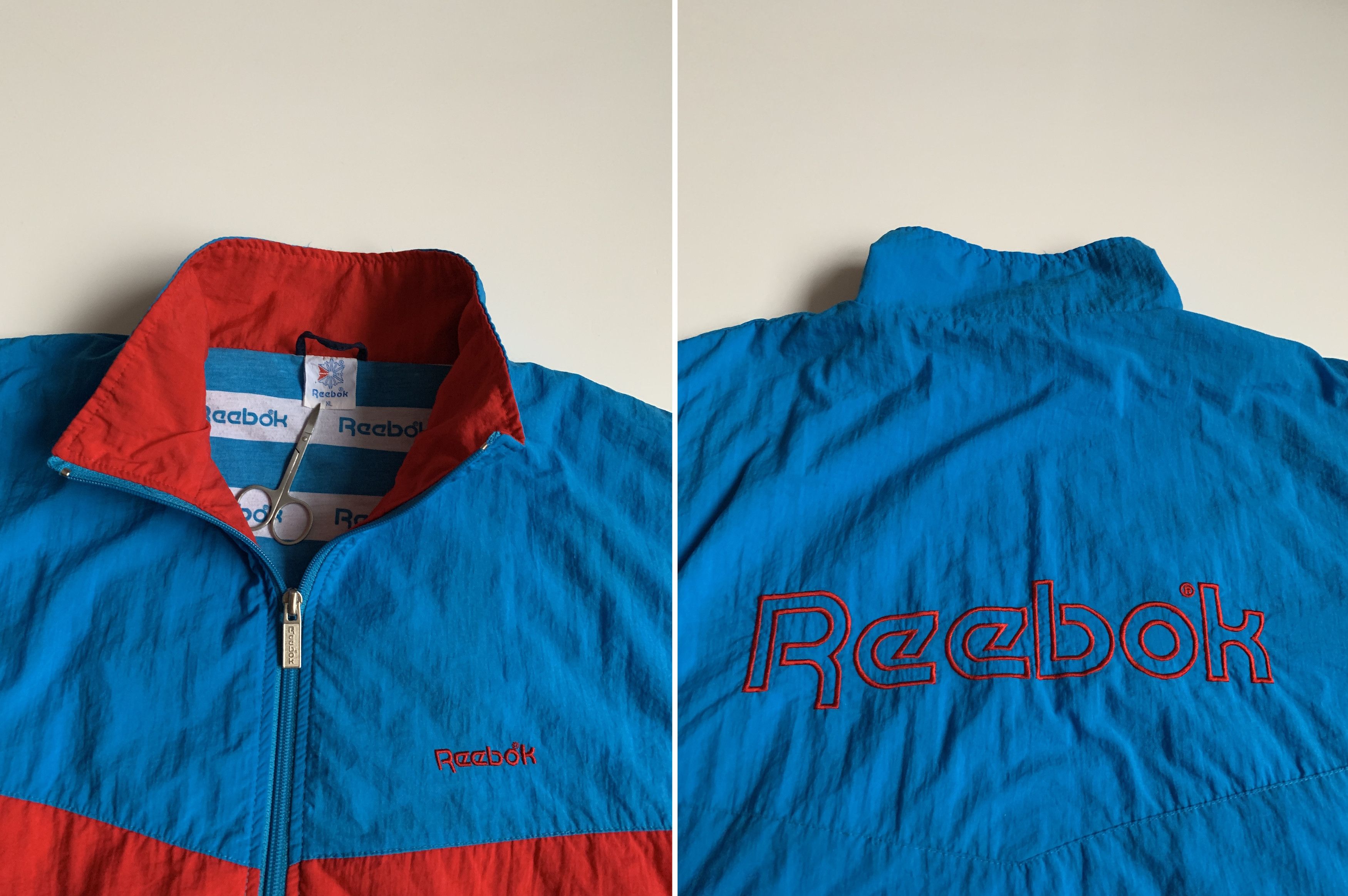 Reebok × Vintage Reebok 90's Vintage Big Logo Men's Track Jacket Size XL Size US XL / EU 56 / 4 - 3 Thumbnail