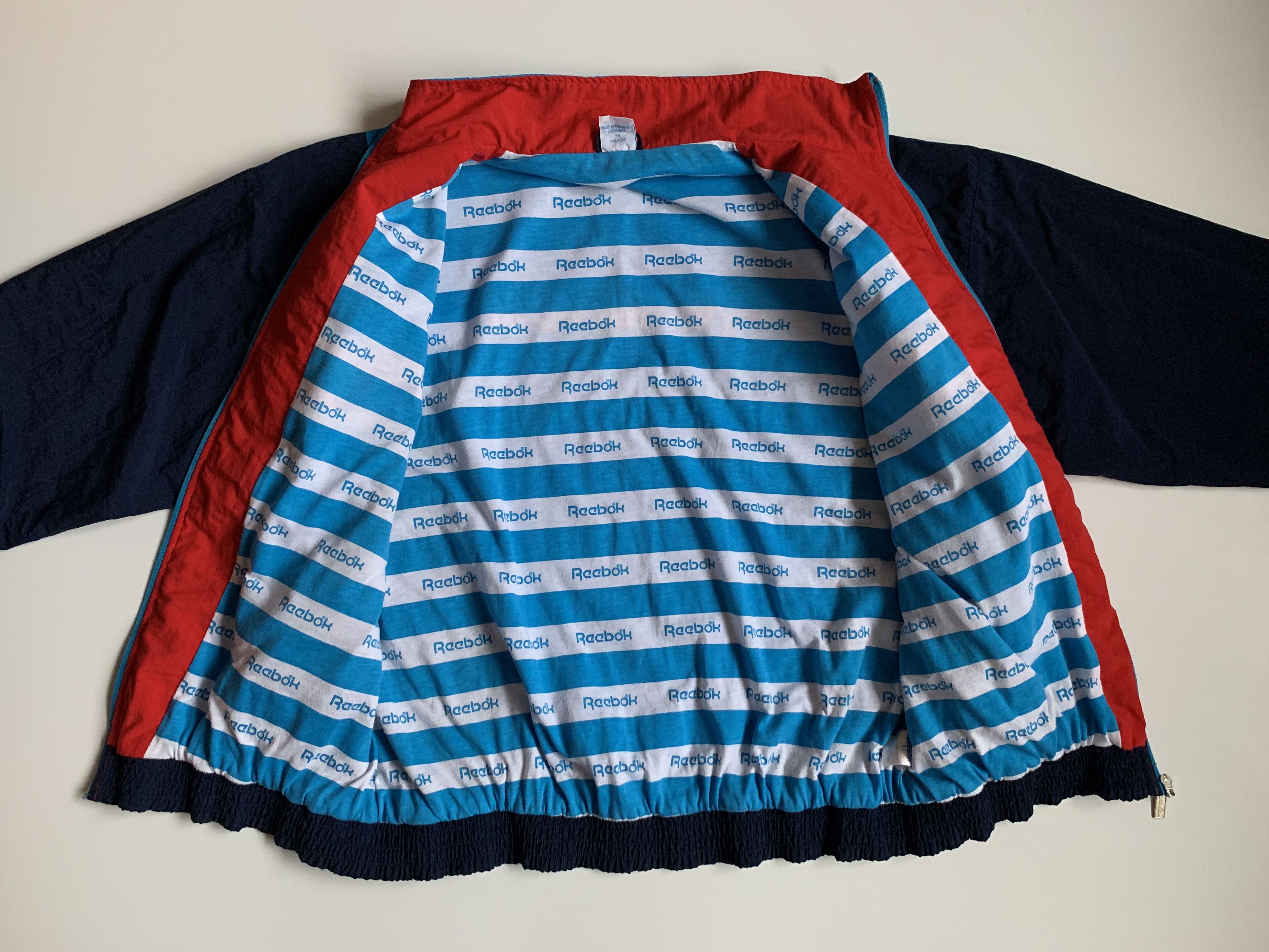 Reebok × Vintage Reebok 90's Vintage Big Logo Men's Track Jacket Size XL Size US XL / EU 56 / 4 - 7 Thumbnail