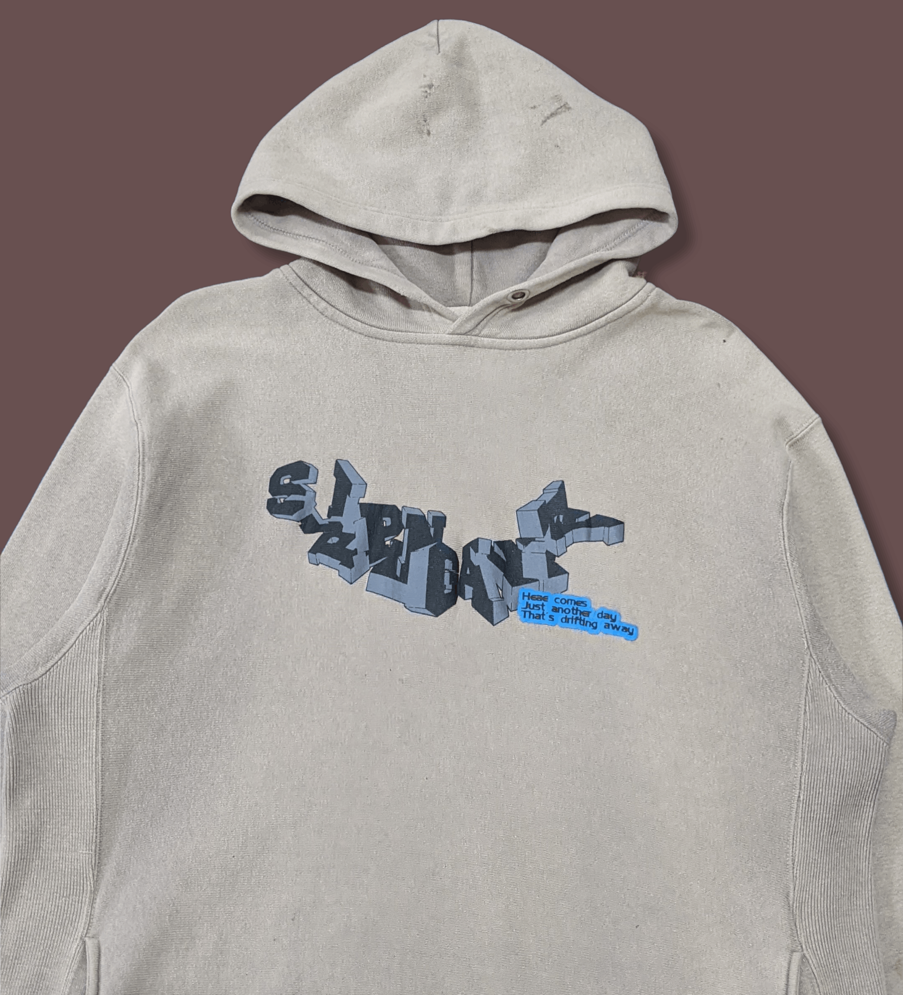 Japanese Brand × Seditionaries × Vintage Vintage 90s Japan Streetwear Slipping Away Distressed Hoodie Size US L / EU 52-54 / 3 - 3 Thumbnail