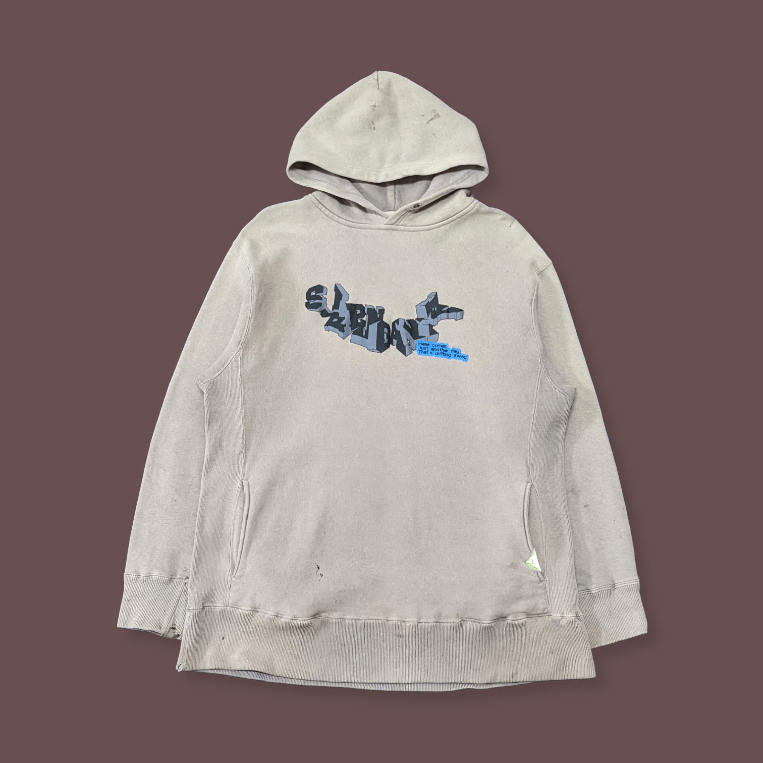 Japanese Brand × Seditionaries × Vintage Vintage 90s Japan Streetwear Slipping Away Distressed Hoodie Size US L / EU 52-54 / 3 - 1 Thumbnail