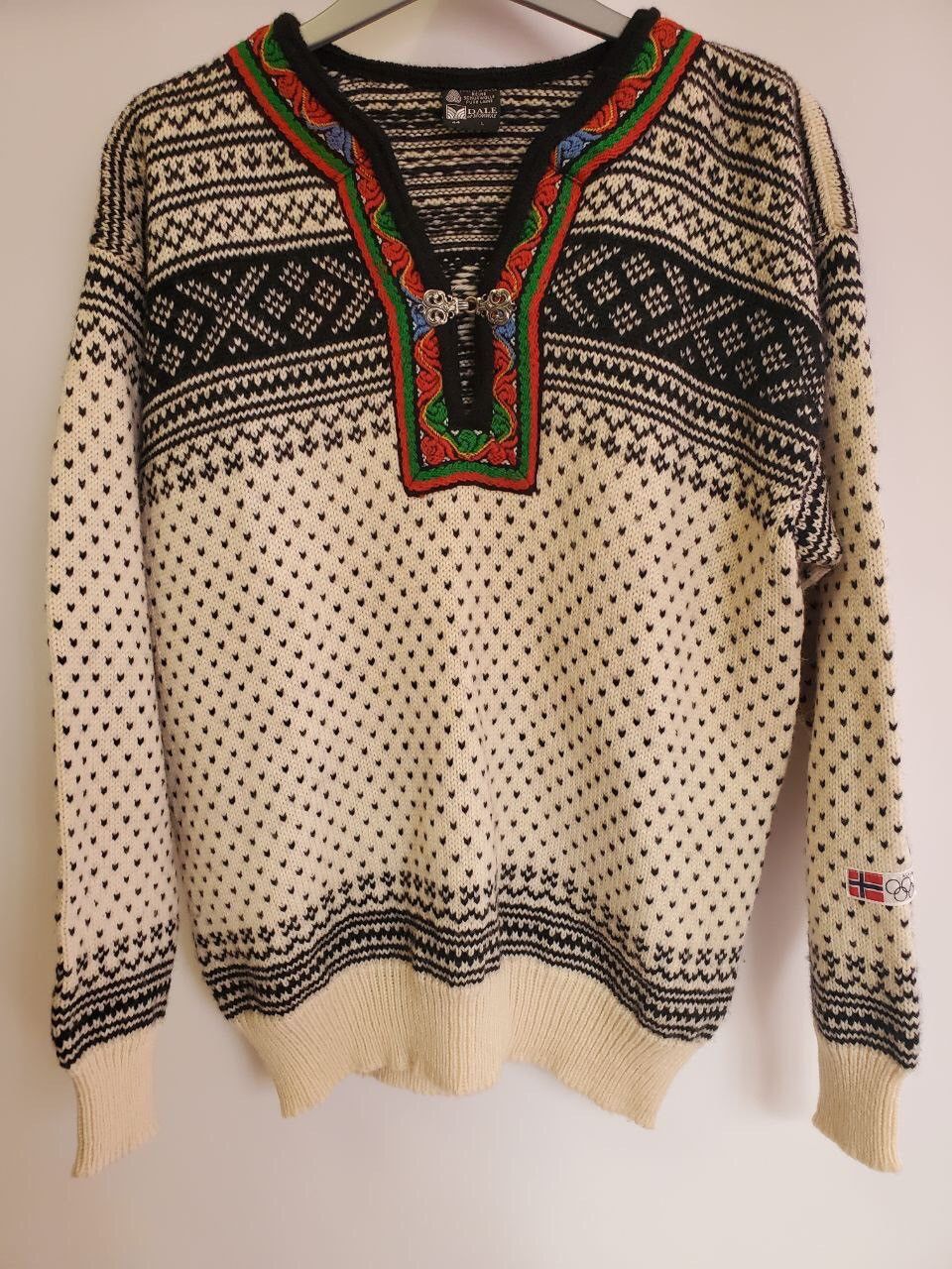DALE OF NORWAY Womens Wool Multicolor Sweater Jumper Knit