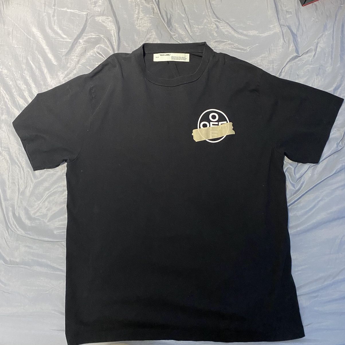 Off-White Off White Beige and Black T-Shirt Size US L / EU 52-54 / 3 - 1 Thumbnail