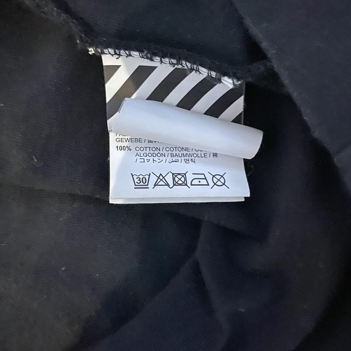 Off-White Off White Beige and Black T-Shirt Size US L / EU 52-54 / 3 - 5 Thumbnail