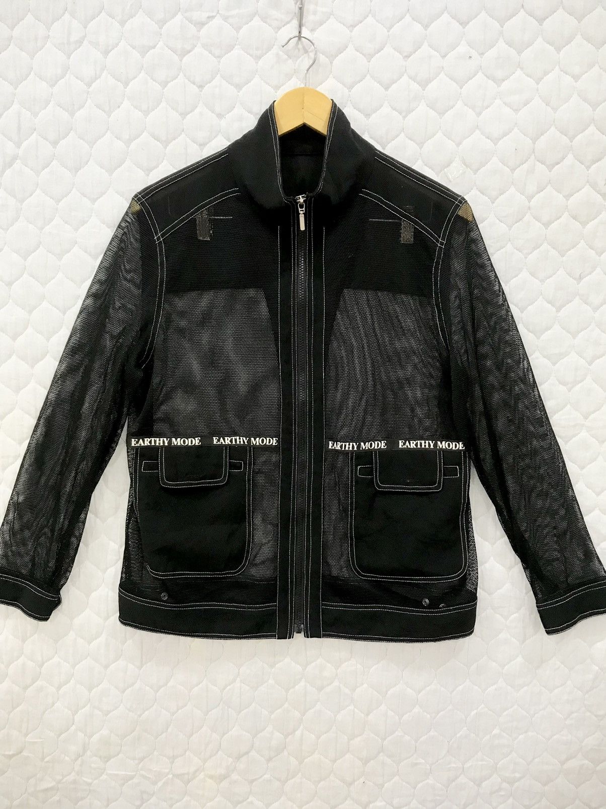 Japanese Brand (LL). EARTHY MODE MESH DOUBLE POCKET JACKET Size US M / EU 48-50 / 2 - 1 Thumbnail