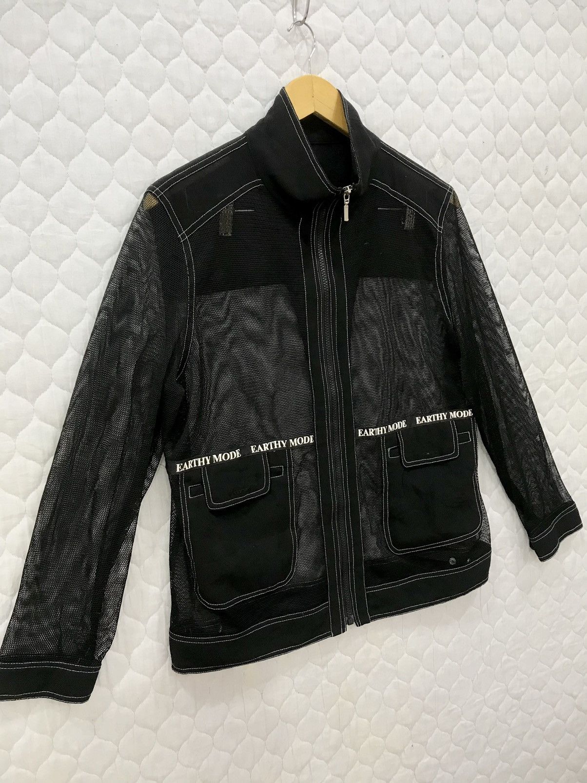 Japanese Brand (LL). EARTHY MODE MESH DOUBLE POCKET JACKET Size US M / EU 48-50 / 2 - 3 Thumbnail