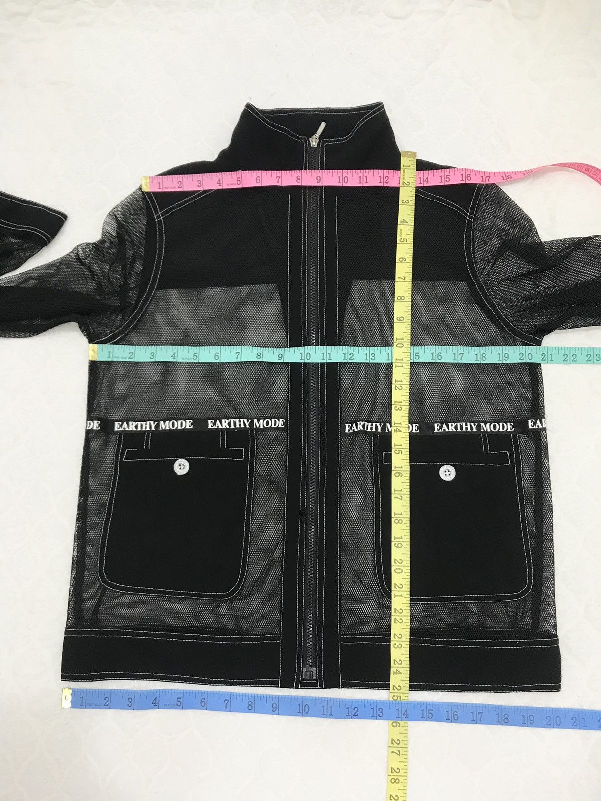 Japanese Brand (LL). EARTHY MODE MESH DOUBLE POCKET JACKET Size US M / EU 48-50 / 2 - 10 Thumbnail