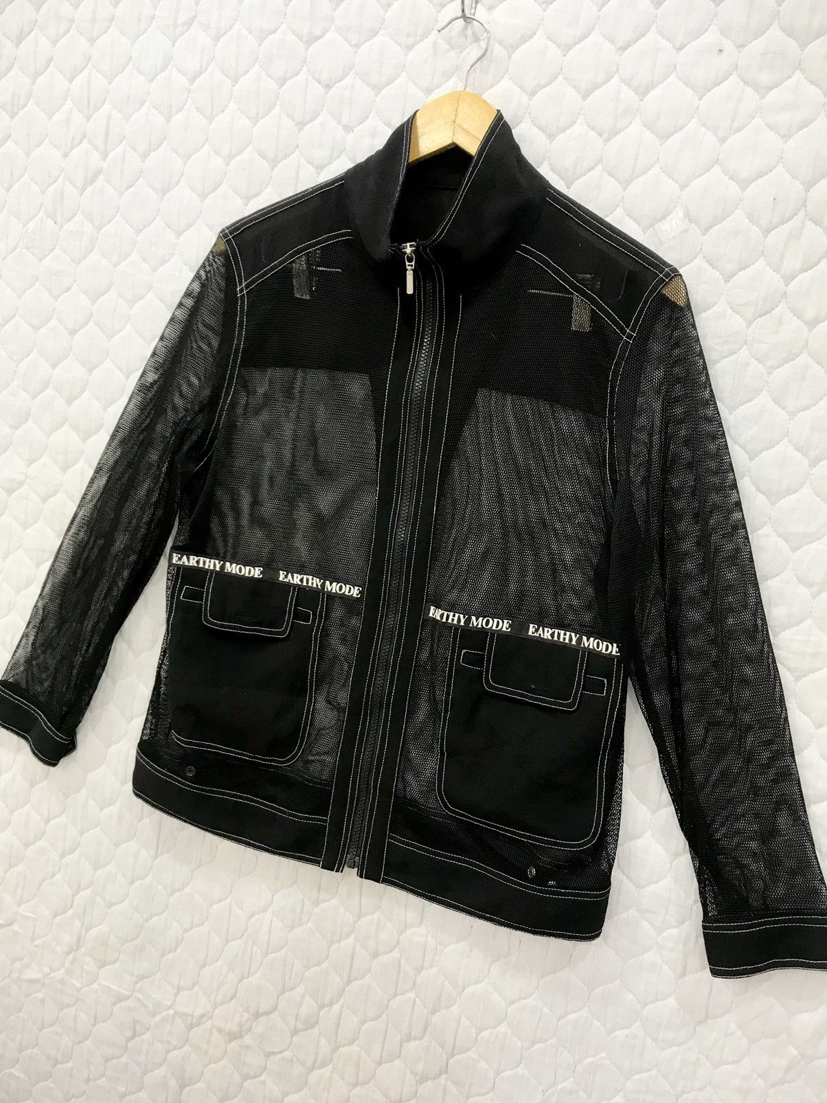 Japanese Brand (LL). EARTHY MODE MESH DOUBLE POCKET JACKET Size US M / EU 48-50 / 2 - 2 Thumbnail