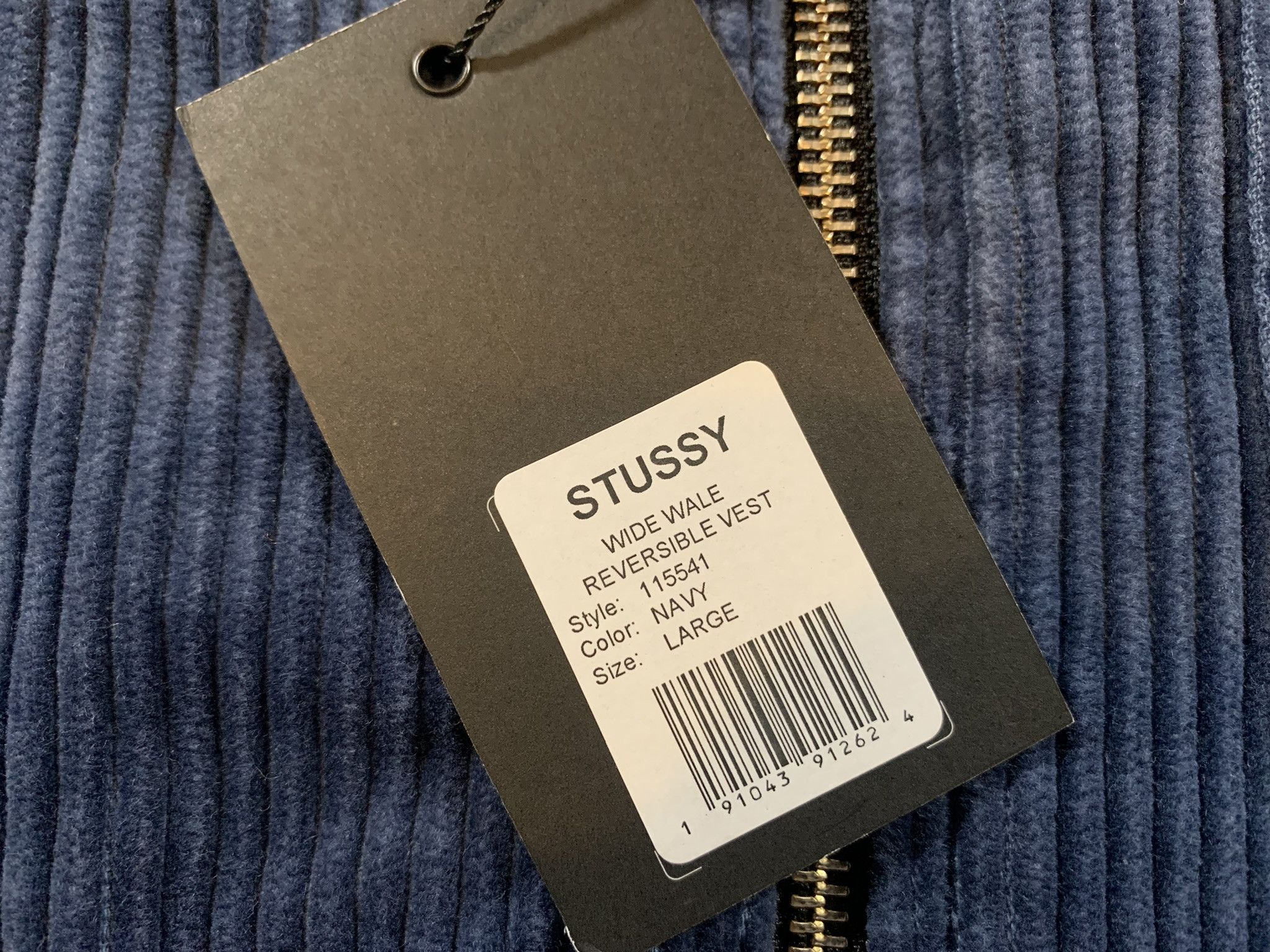 Stussy Stussy Wide Wale Reversible Vest (LARGE) Size US L / EU 52-54 / 3 - 4 Thumbnail